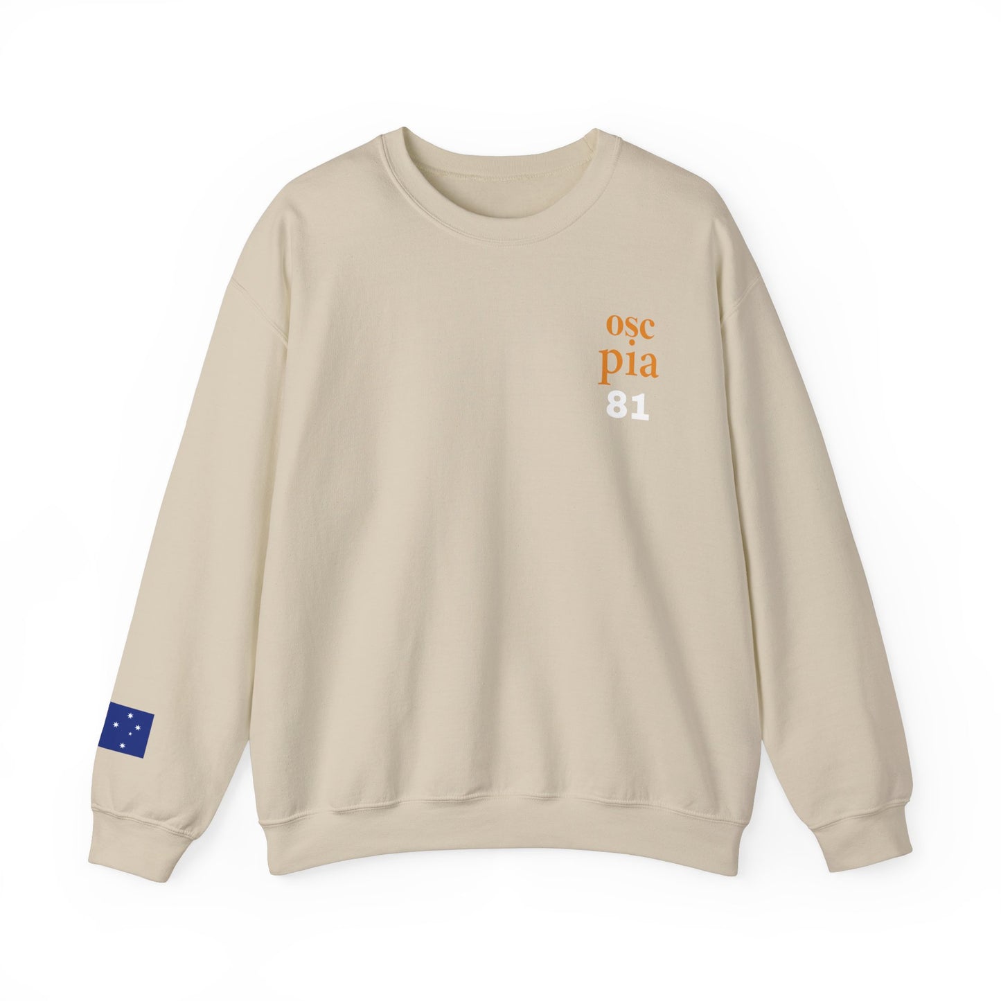 Formula 1 Oscar Piastri Crewneck Sweatshirt w/ Australian Flag on Sleeve