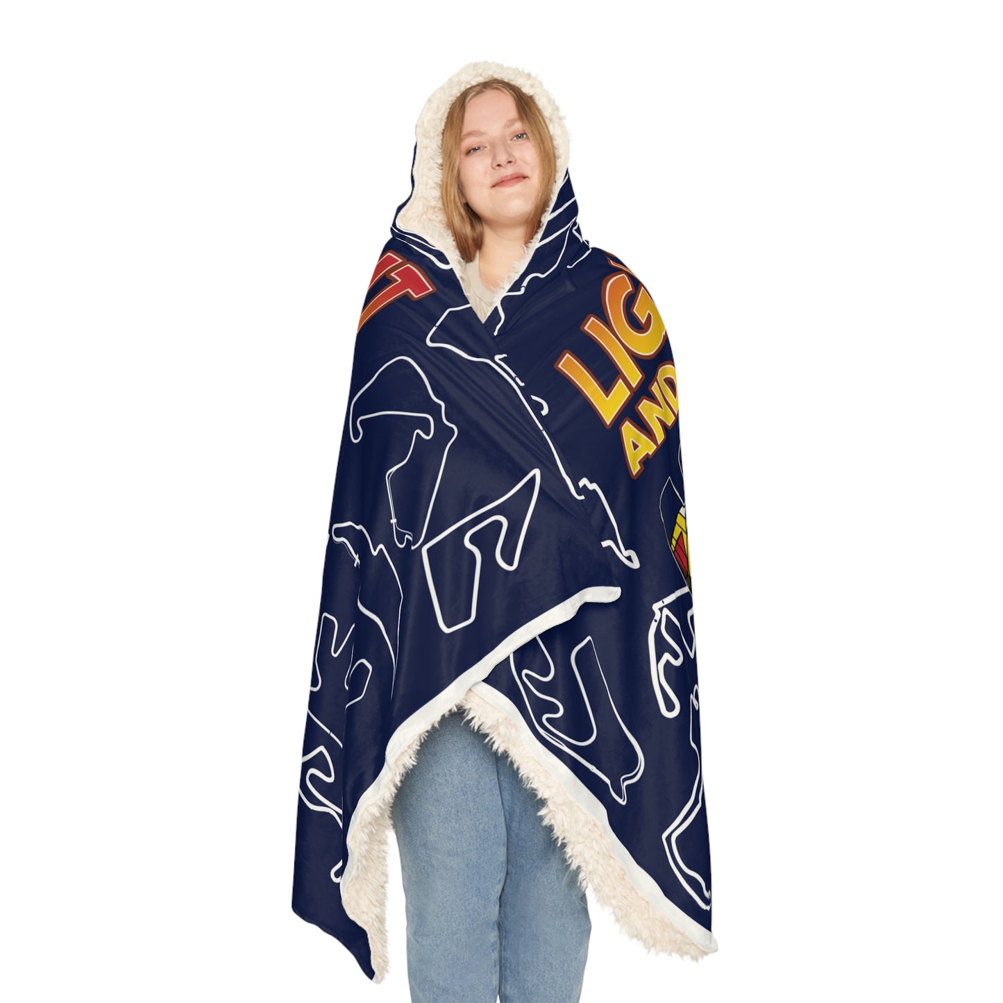 Formula 1 Race Track Hooded Blanket