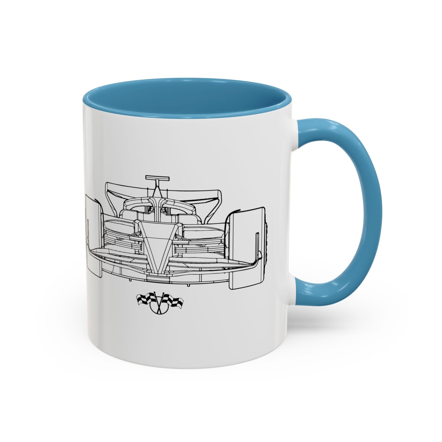 Formula 1 Race Car Accent Mug (11oz)