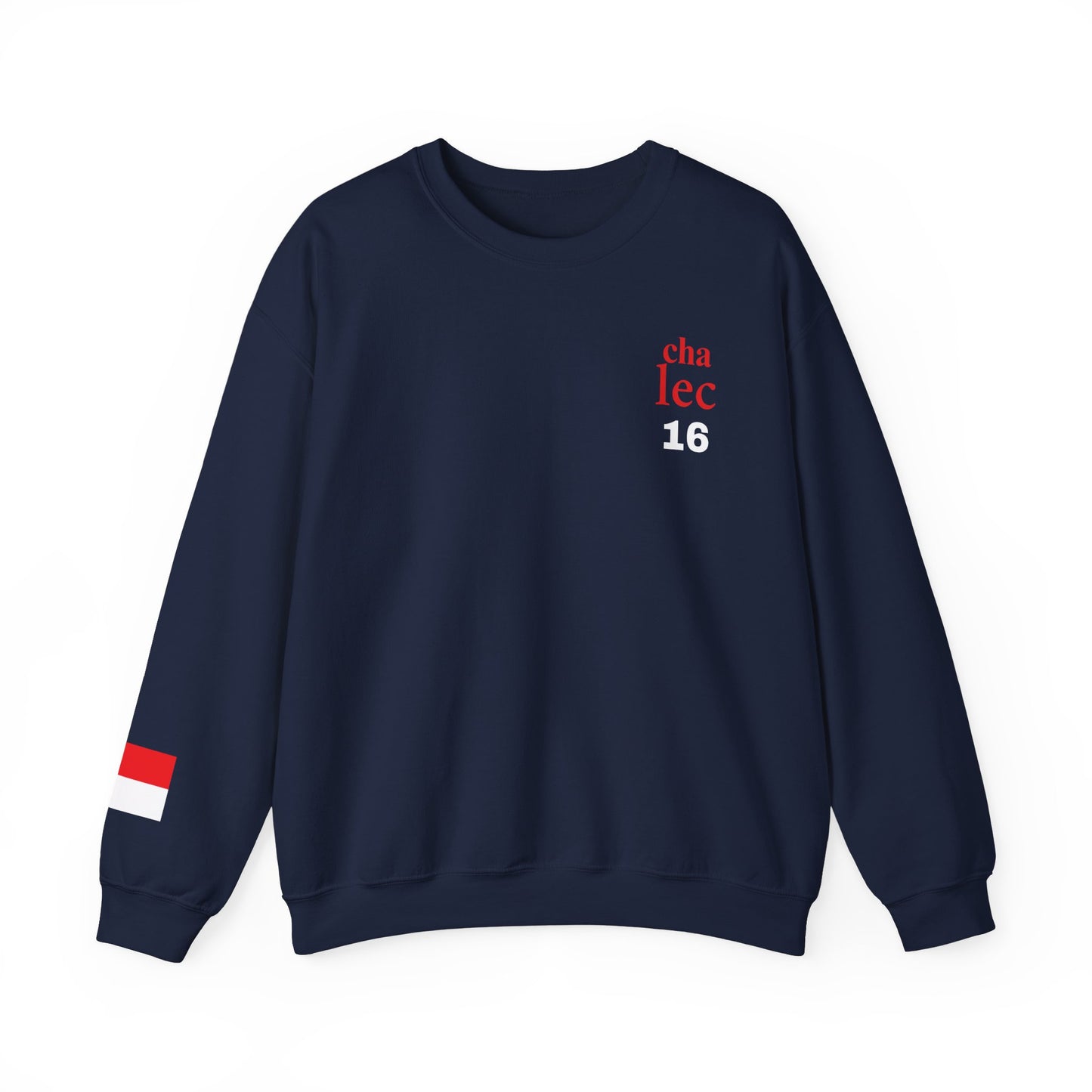 Formula 1 Charles Leclerc Sweatshirt with Monaco Flag on Sleeve
