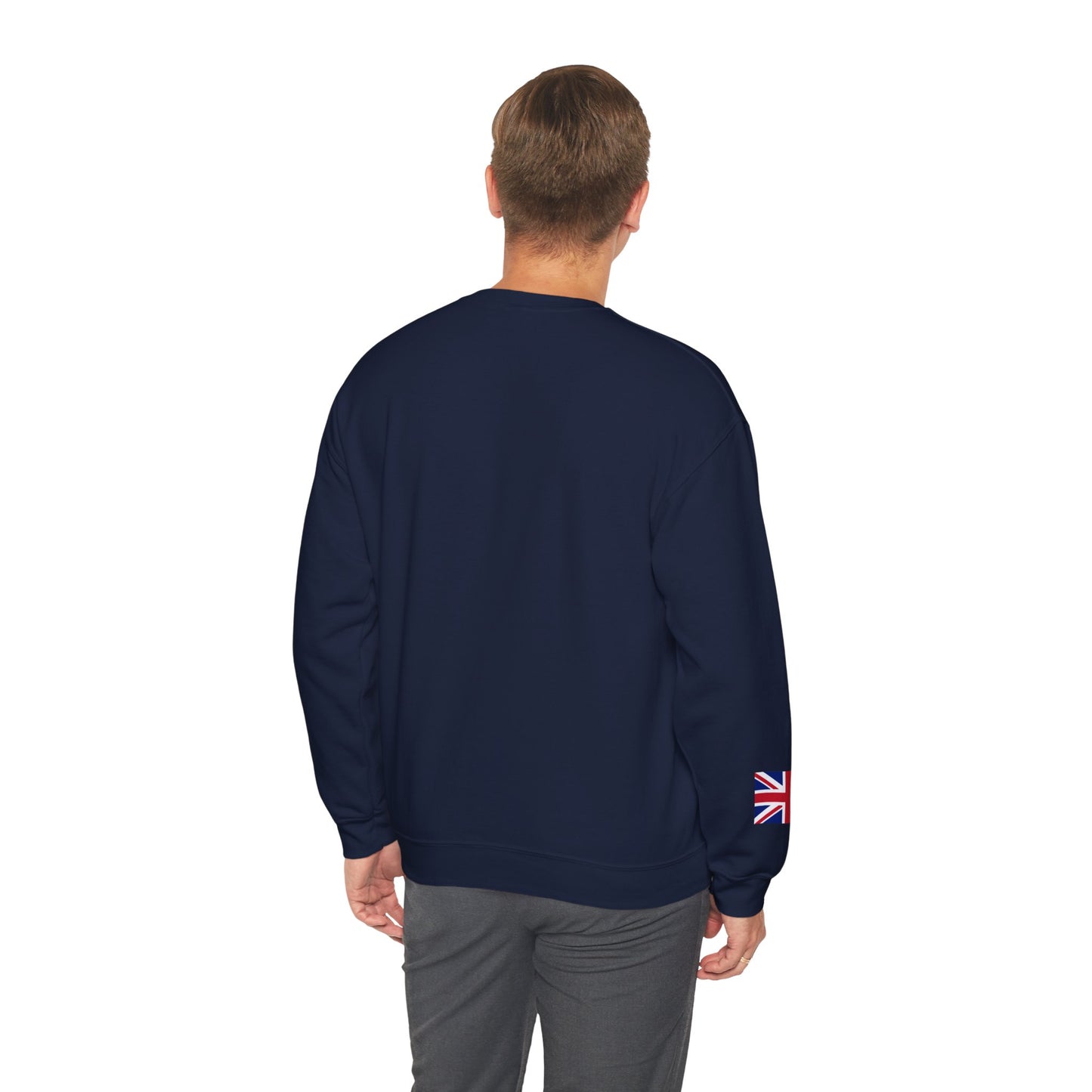 Formula 1 George Russell Sweatshirt UK Flag Union Jack Flag on Sleeve
