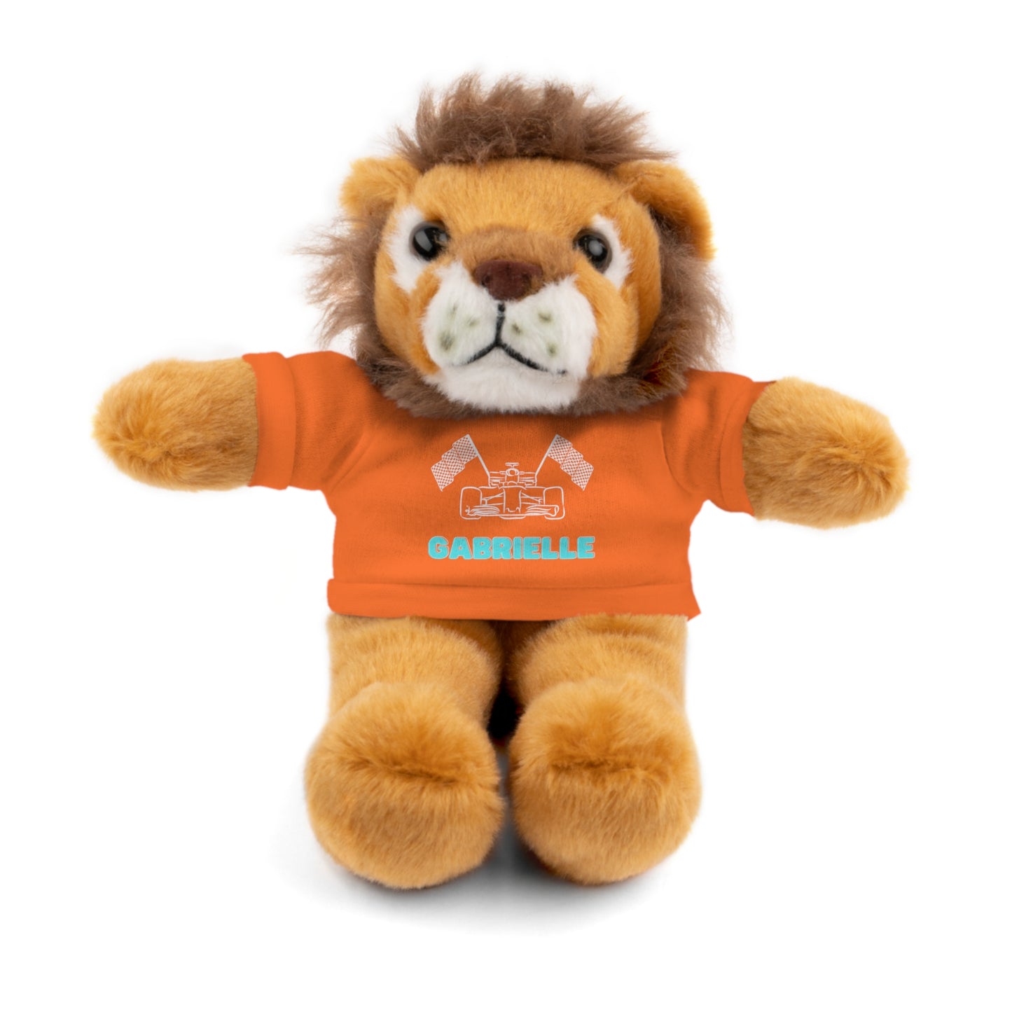 Personalized Race Car Stuffed Animals with T-Shirt