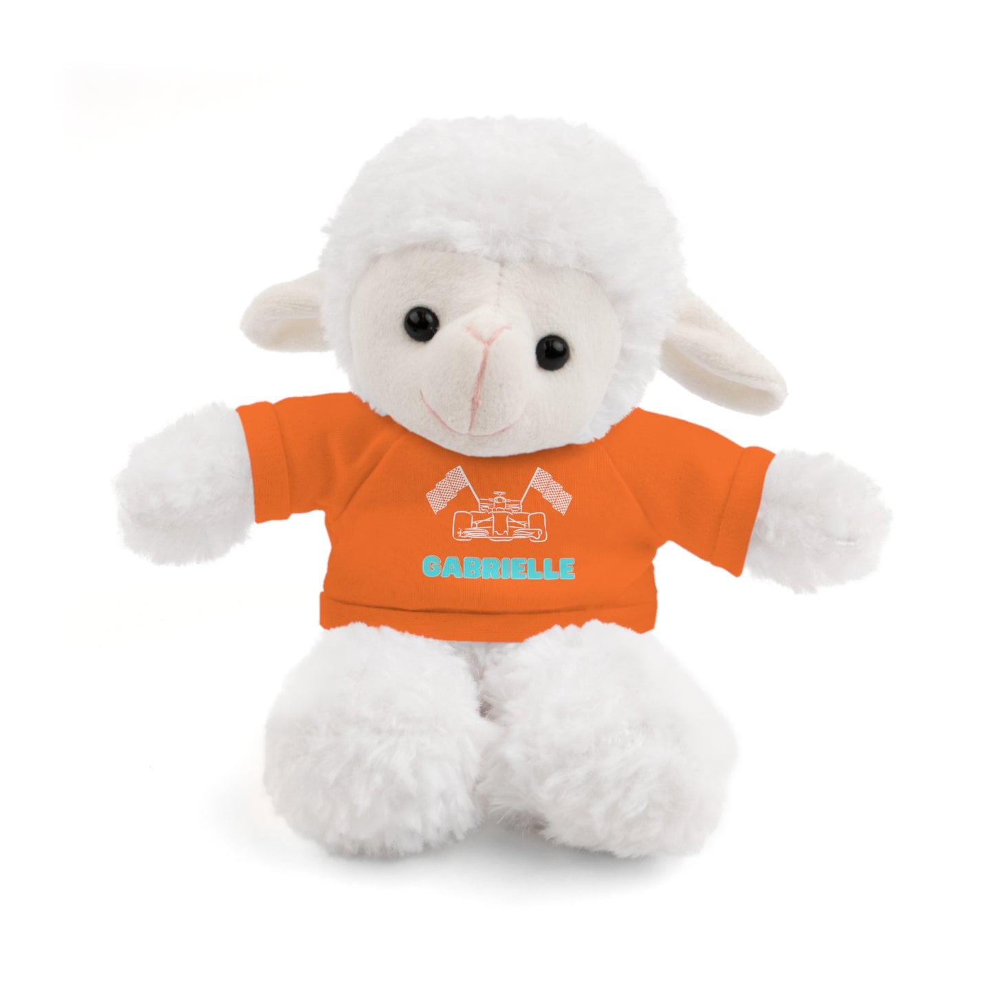 Personalized Race Car Stuffed Animals with T-Shirt