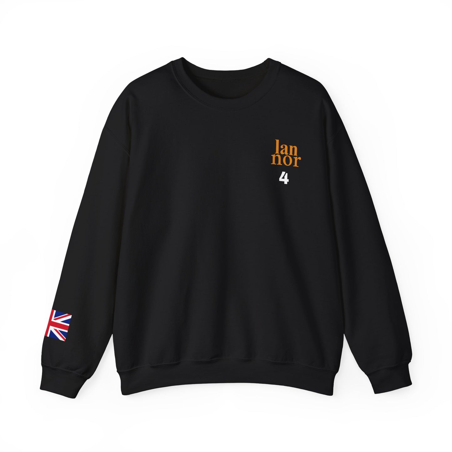 Formula 1 Lando Norris Sweatshirt with UK Flag Union Jack Flag on Sleeve
