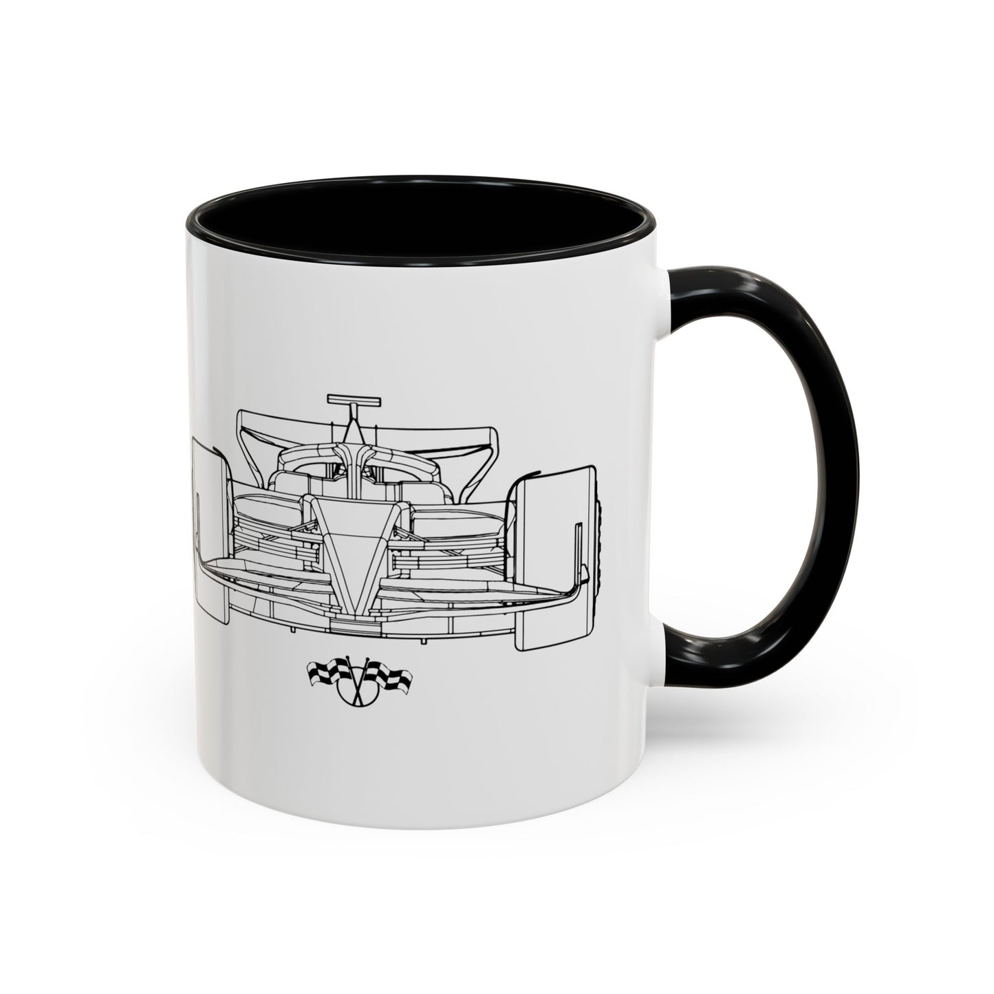 Formula 1 Race Car Accent Mug (11oz)