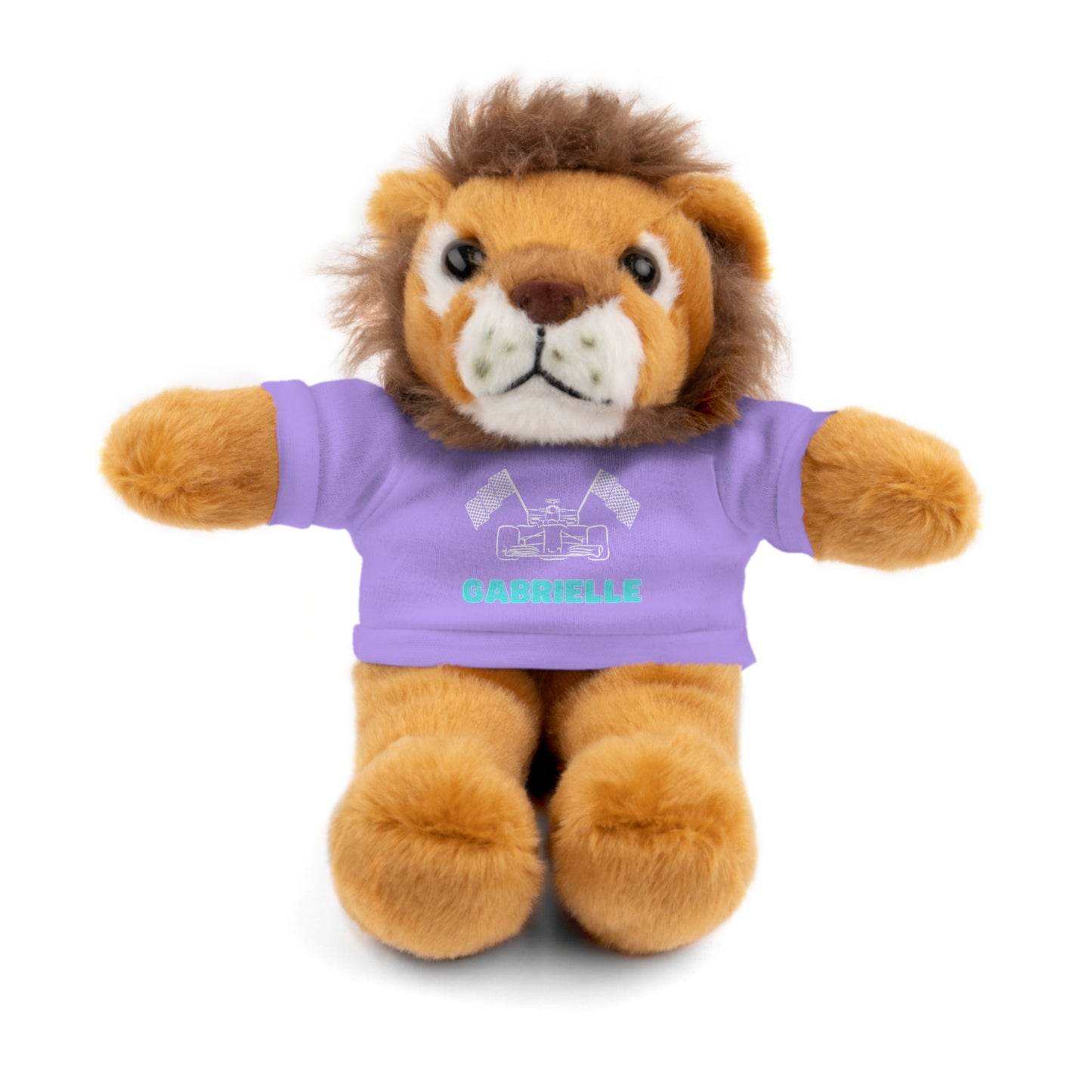 Personalized Race Car Stuffed Animals with T-Shirt