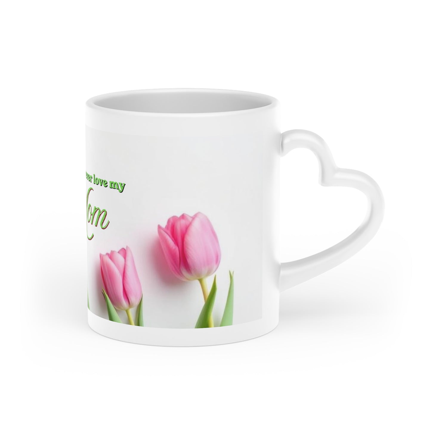 Pink Tulips with 'Mommy', 'Mom', or 'Mami' Script Mug Floral Mothers Day Ceramic Mug