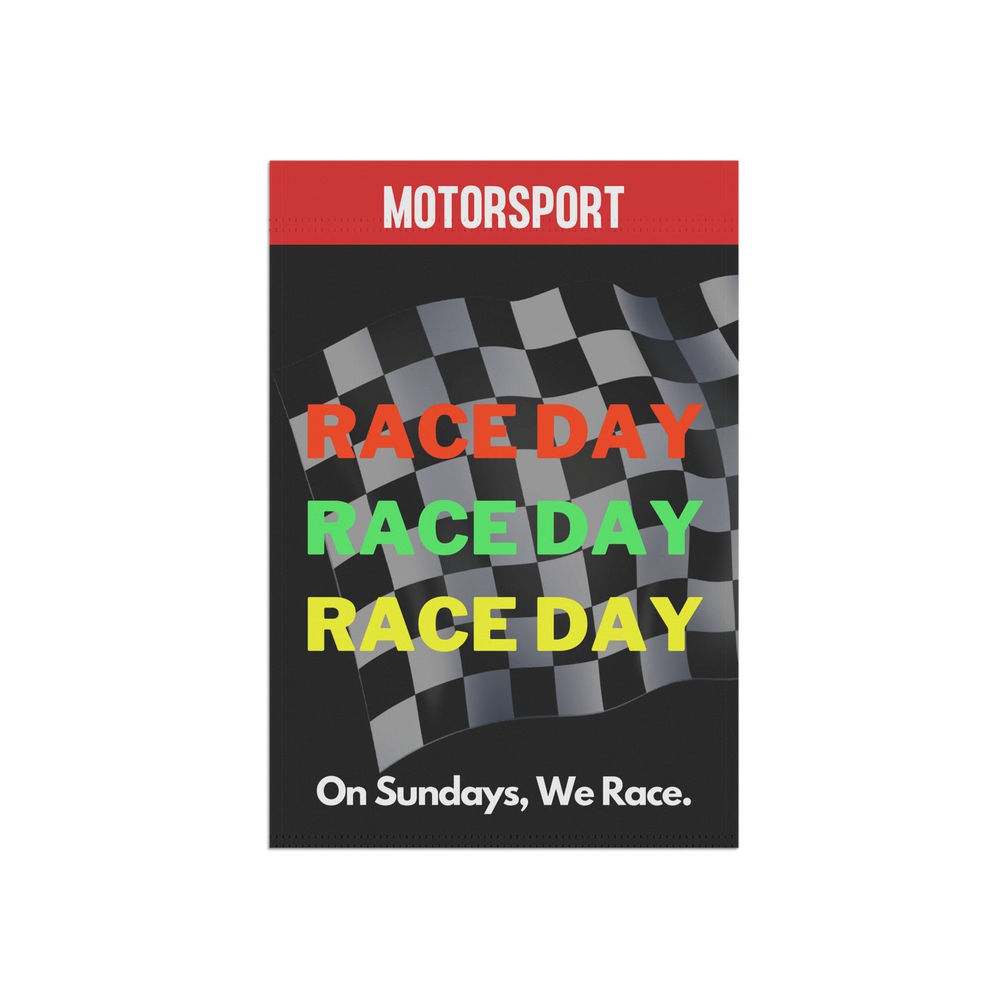Yard Flag Sunday Race Day Flag Motorsports