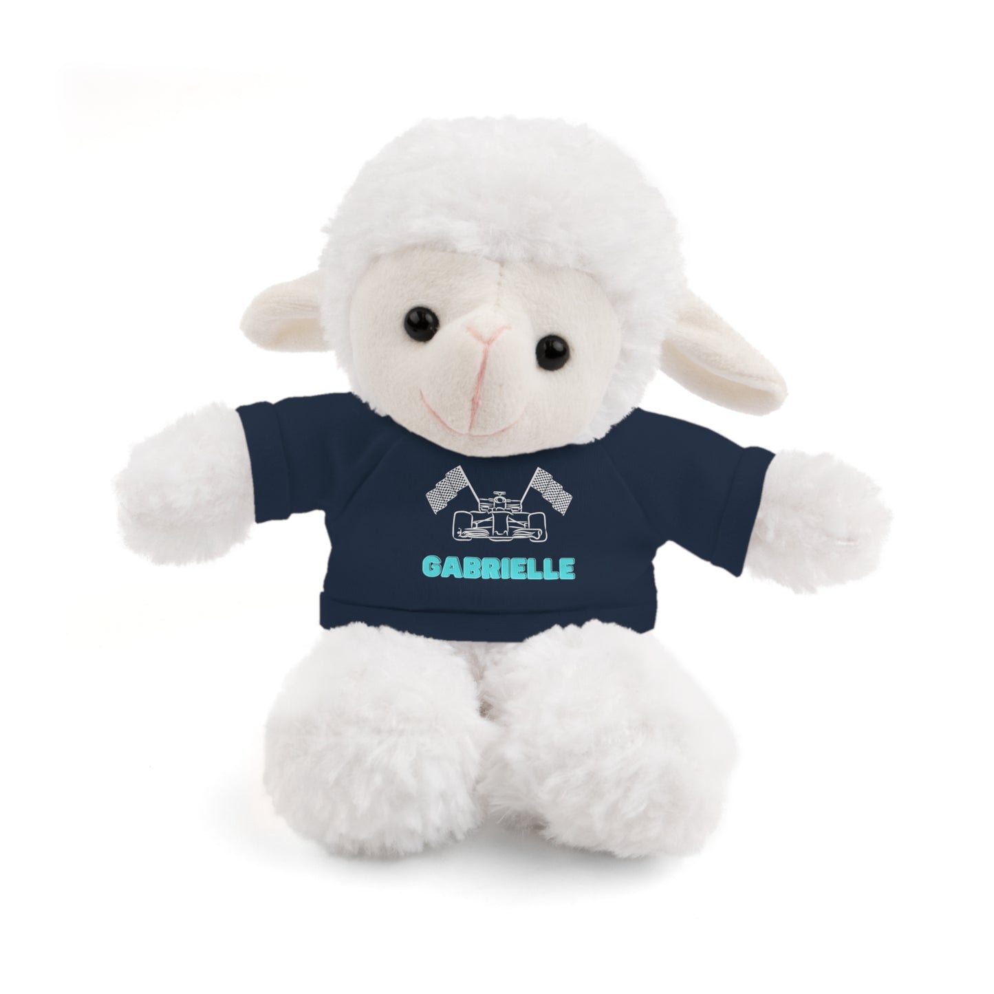 Personalized Race Car Stuffed Animals with T-Shirt