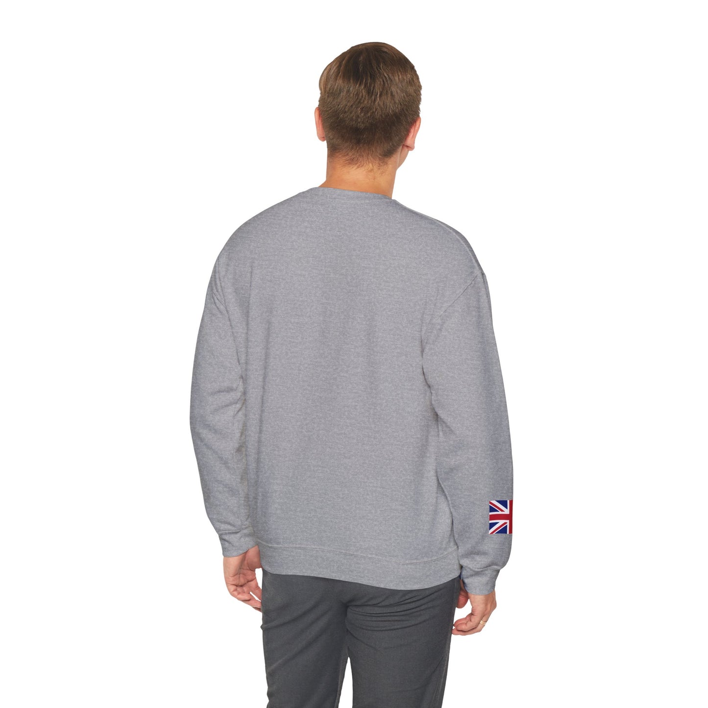 Formula 1 George Russell Sweatshirt UK Flag Union Jack Flag on Sleeve