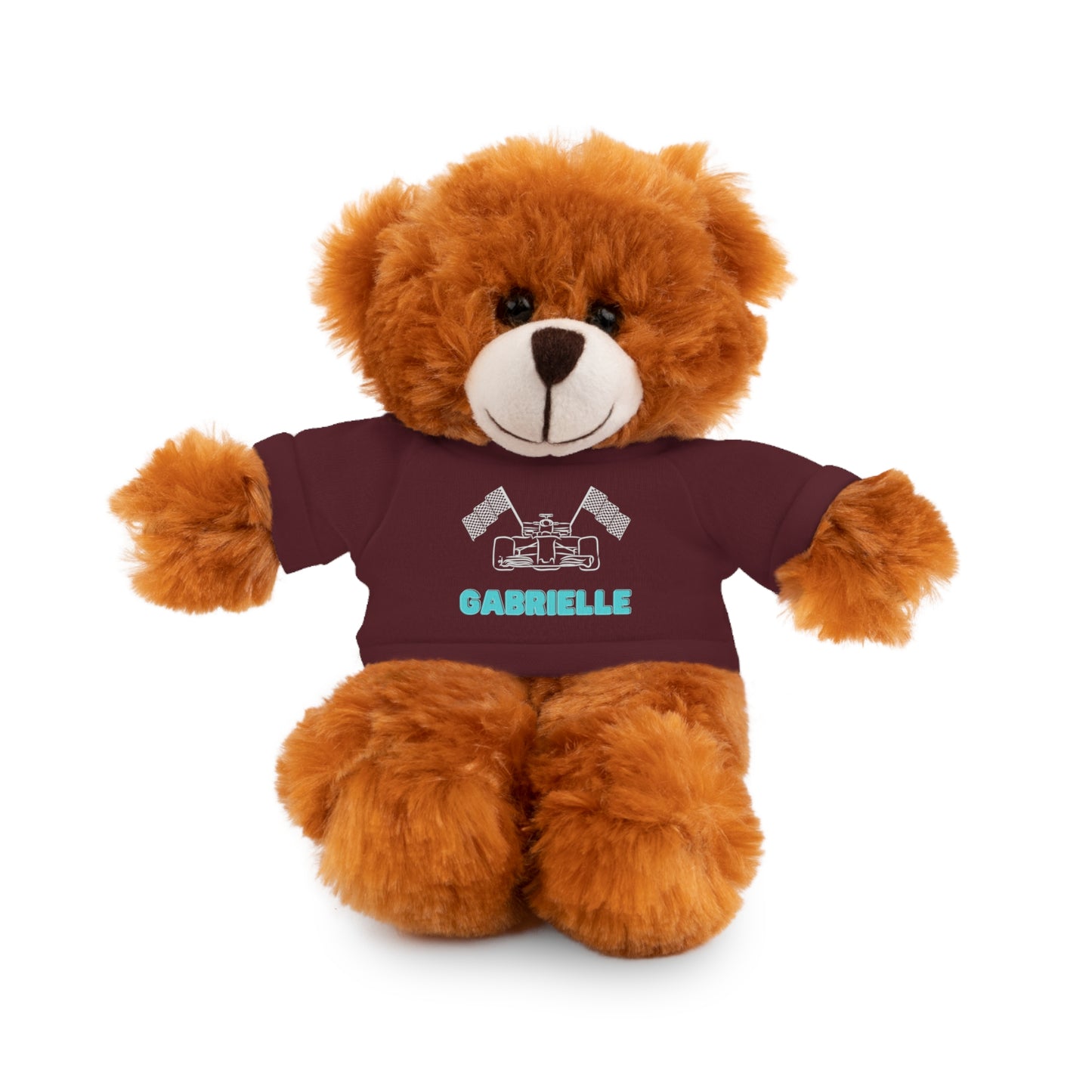 Personalized Race Car Stuffed Animals with T-Shirt