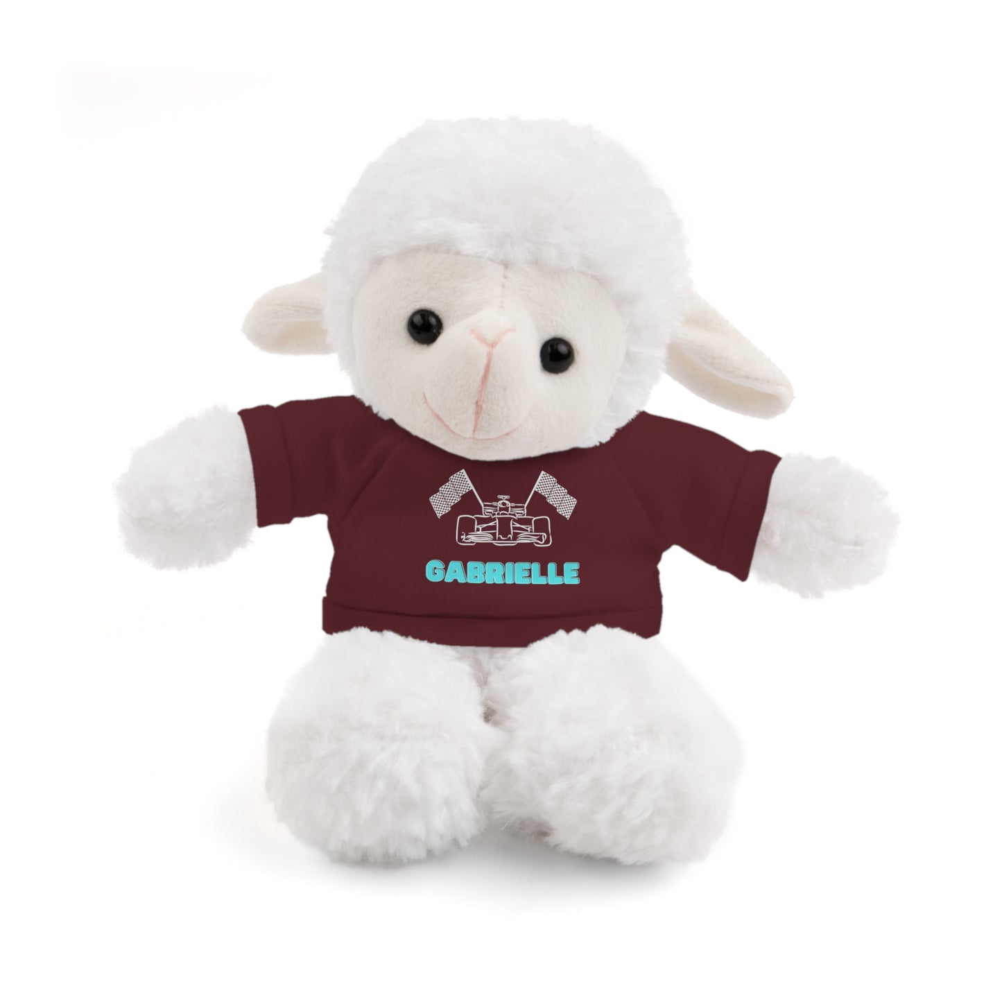 Personalized Race Car Stuffed Animals with T-Shirt