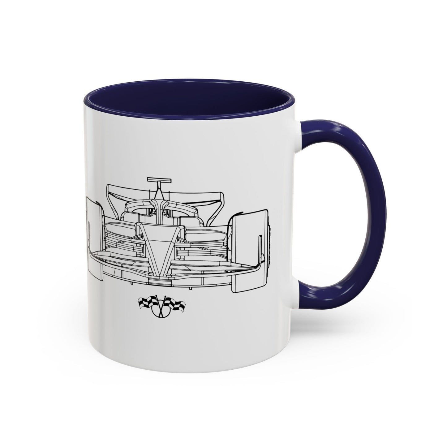 Formula 1 Race Car Accent Mug (11oz)