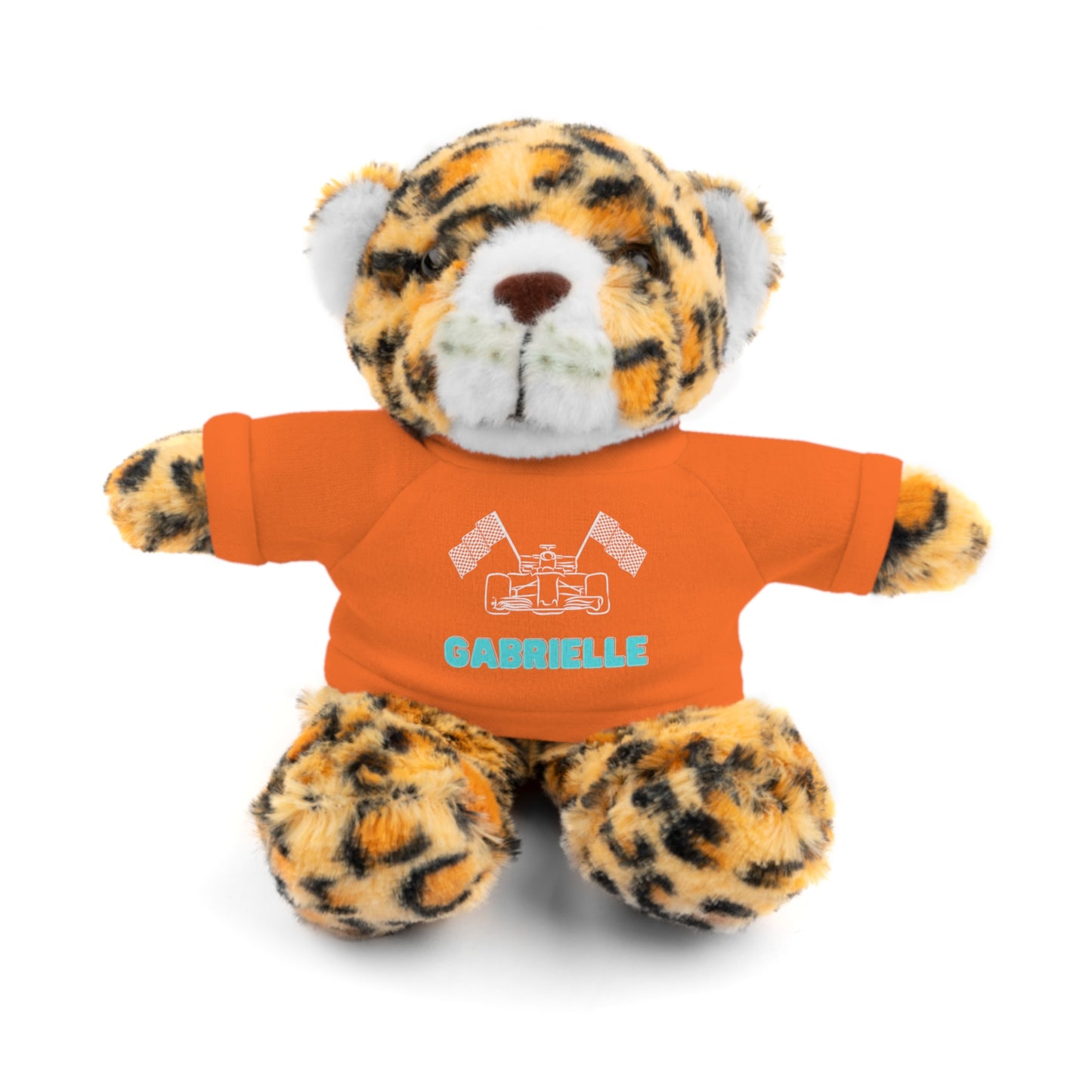 Personalized Race Car Stuffed Animals with T-Shirt
