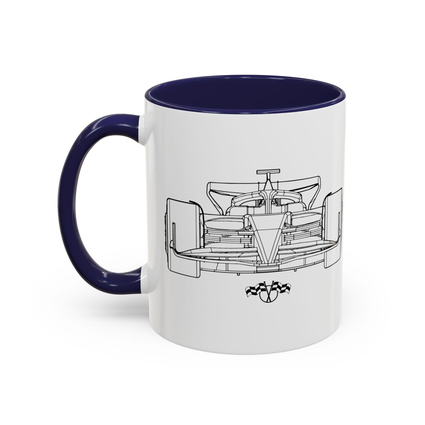 Formula 1 Race Car Accent Mug (11oz)
