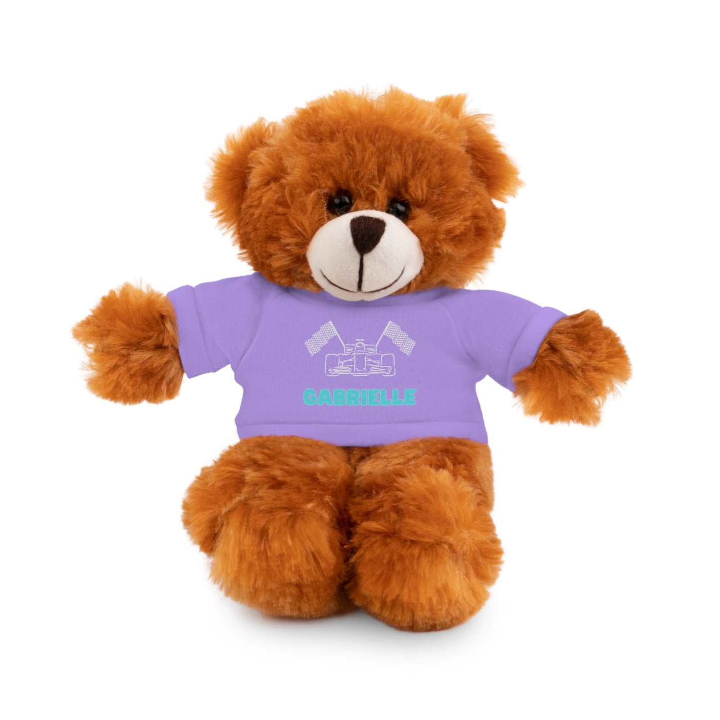 Personalized Race Car Stuffed Animals with T-Shirt