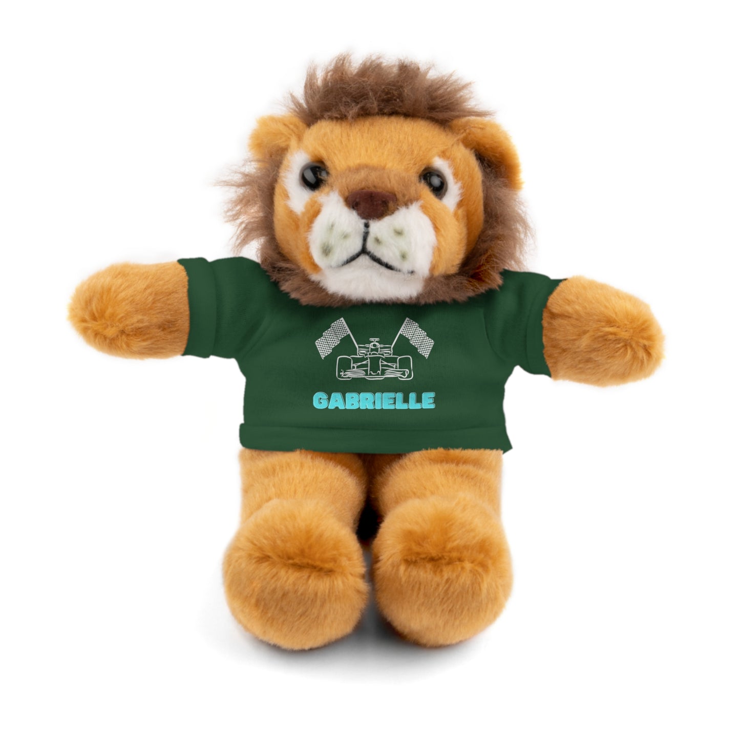 Personalized Race Car Stuffed Animals with T-Shirt