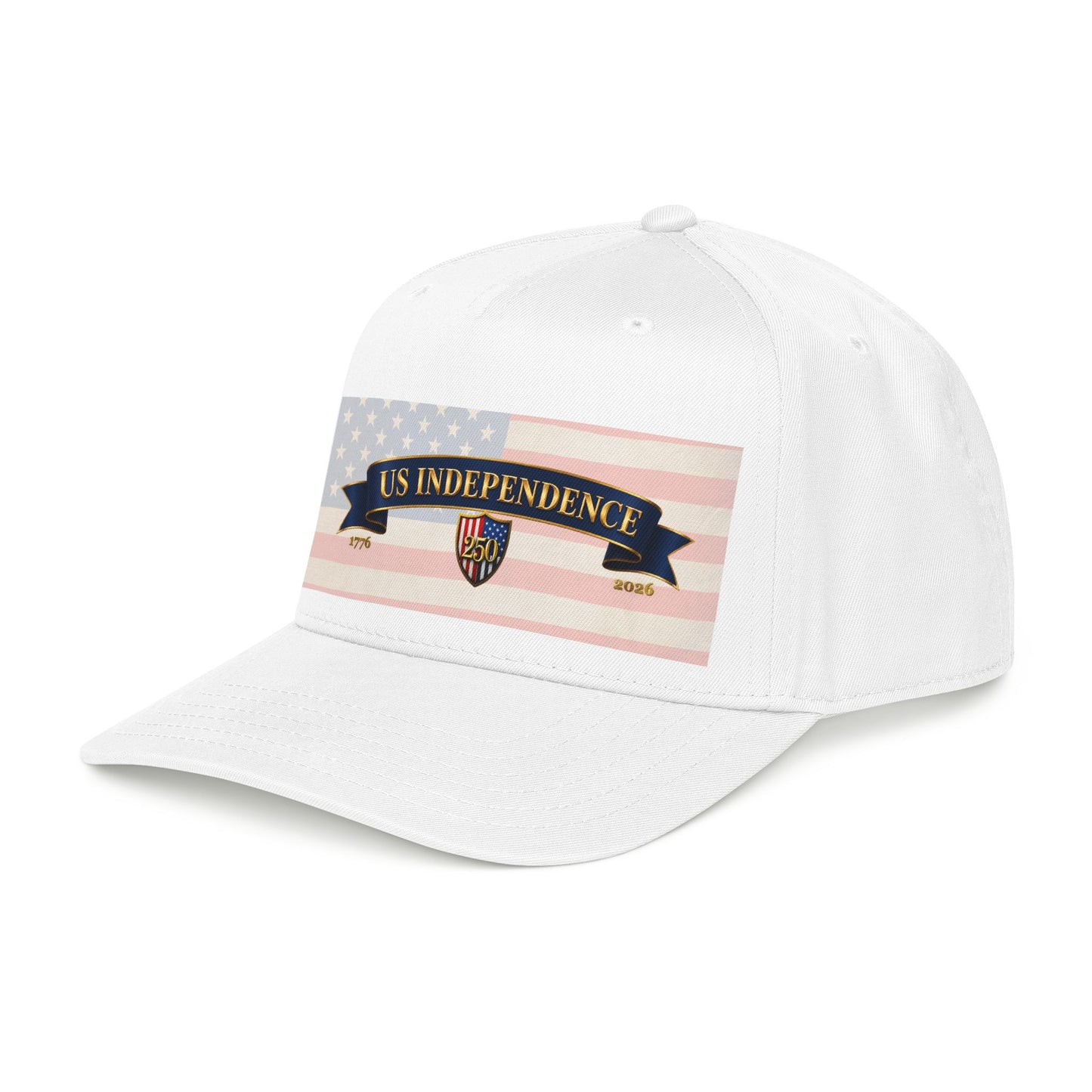 US Independence 250 Baseball Cap | Limited Edition 1776–2026 Hat (White)