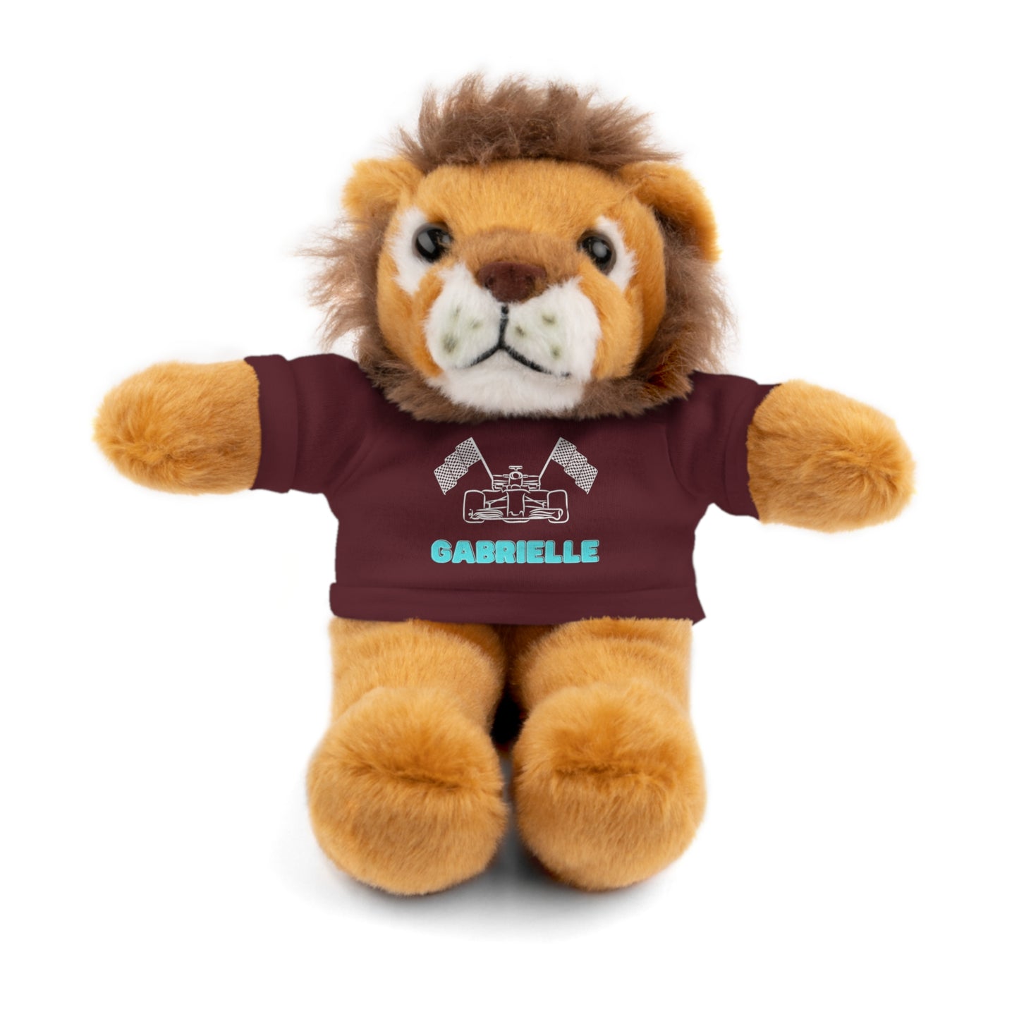 Personalized Race Car Stuffed Animals with T-Shirt