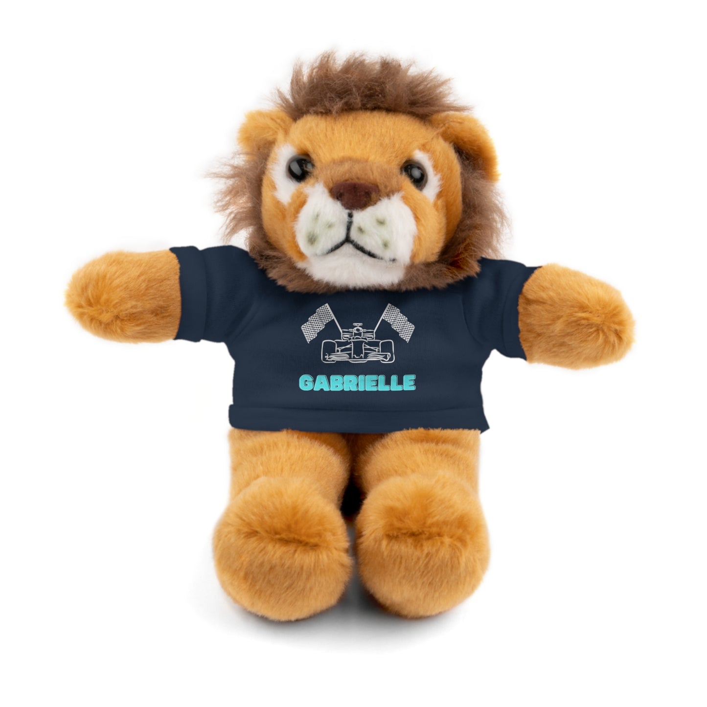 Personalized Race Car Stuffed Animals with T-Shirt