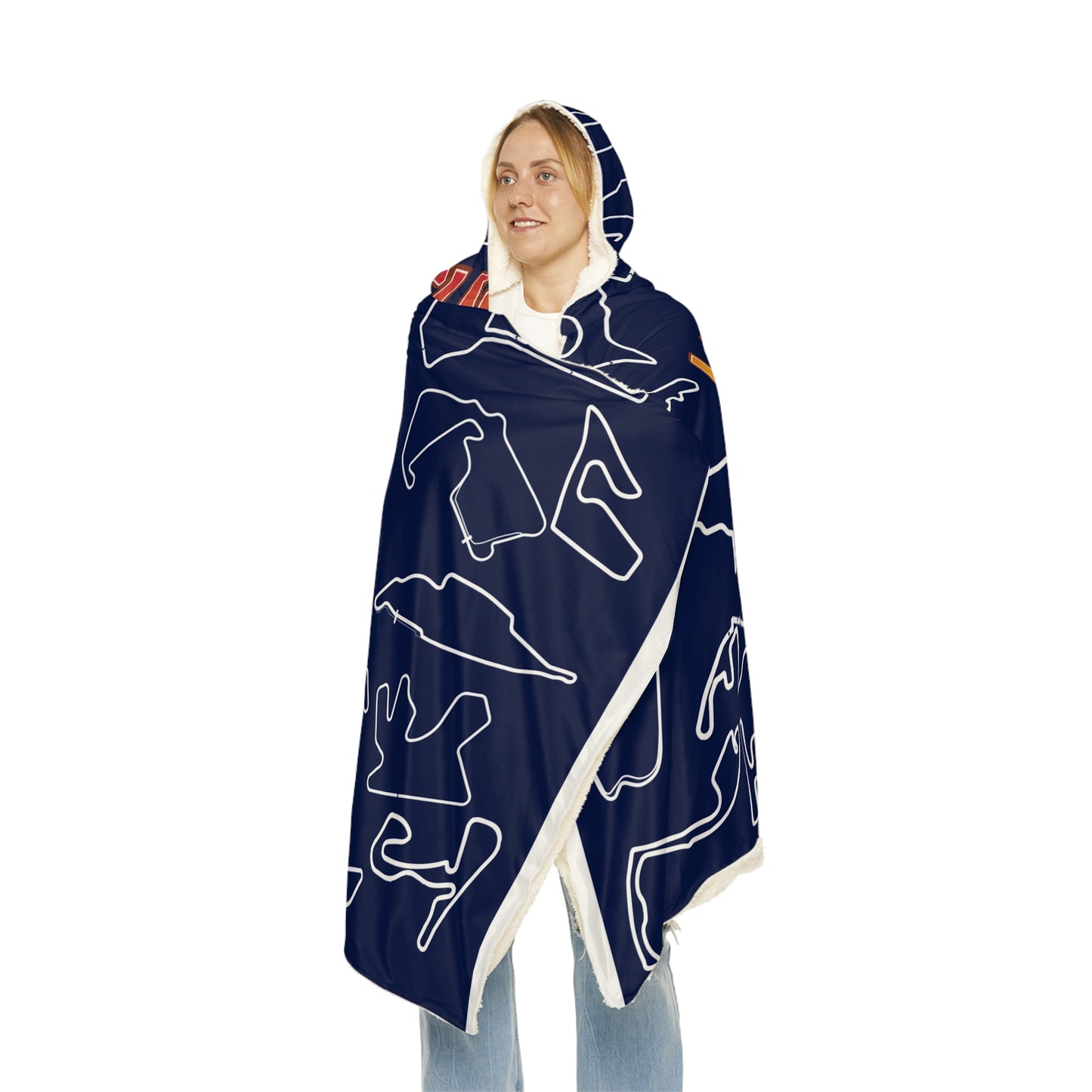 Formula 1 Race Track Hooded Blanket