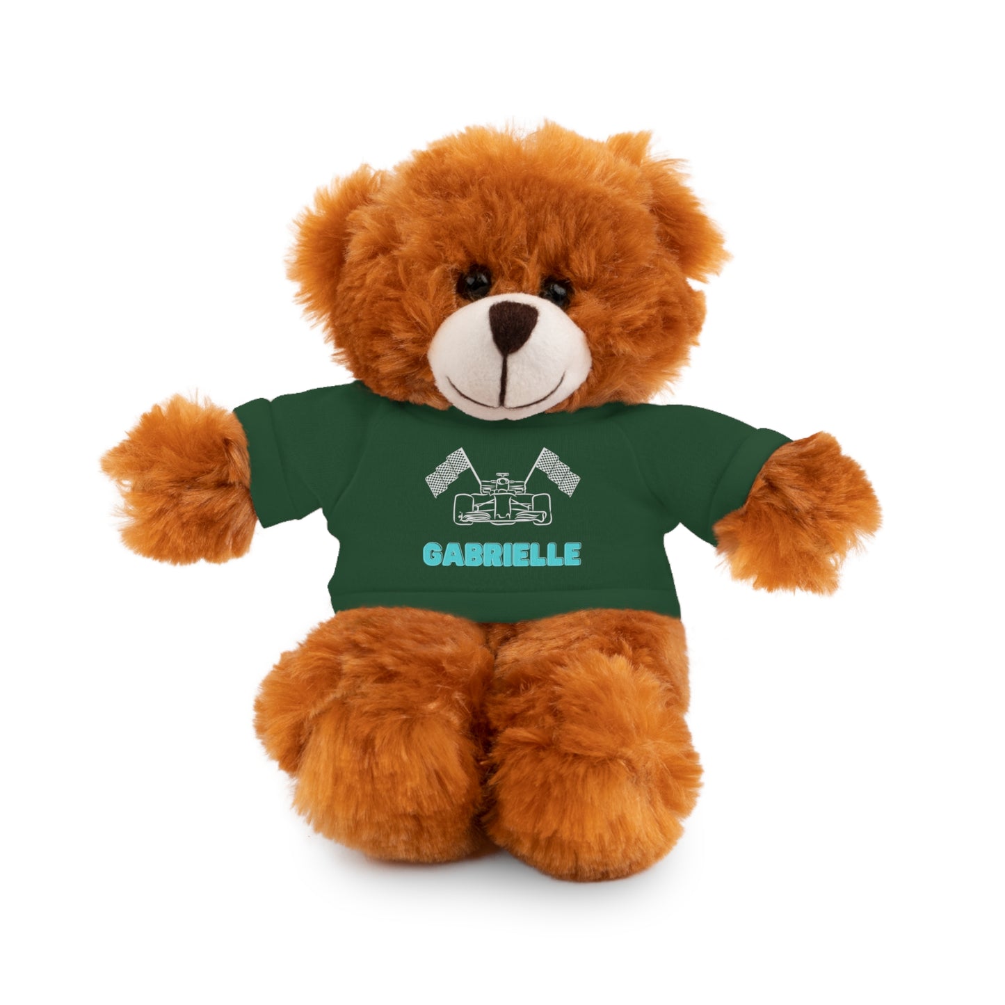 Personalized Race Car Stuffed Animals with T-Shirt