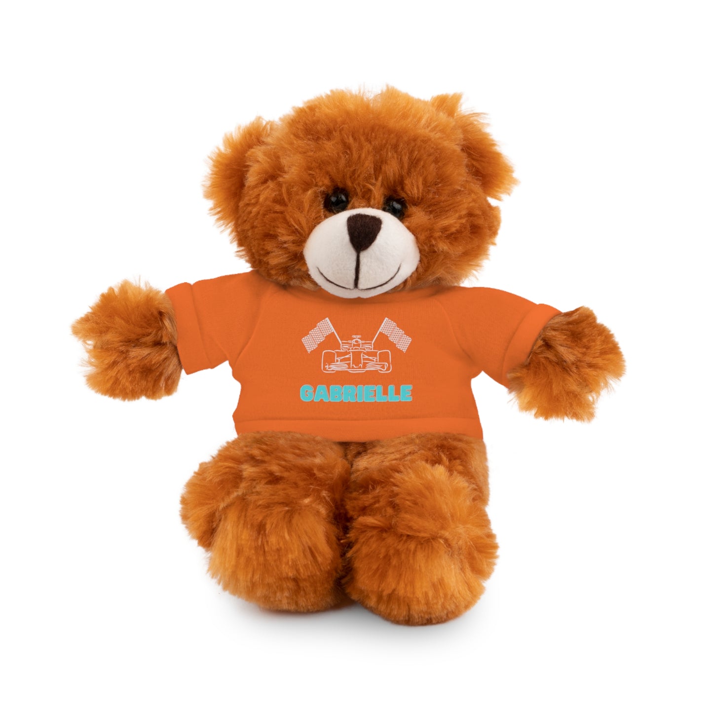 Personalized Race Car Stuffed Animals with T-Shirt