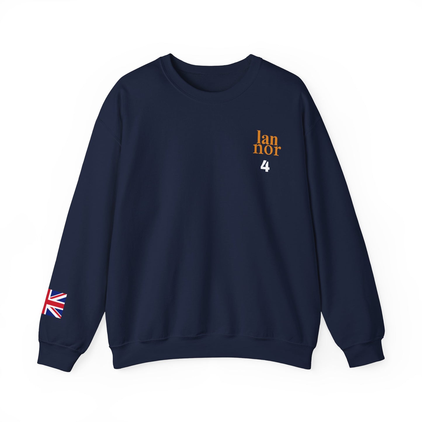 Formula 1 Lando Norris Sweatshirt with UK Flag Union Jack Flag on Sleeve