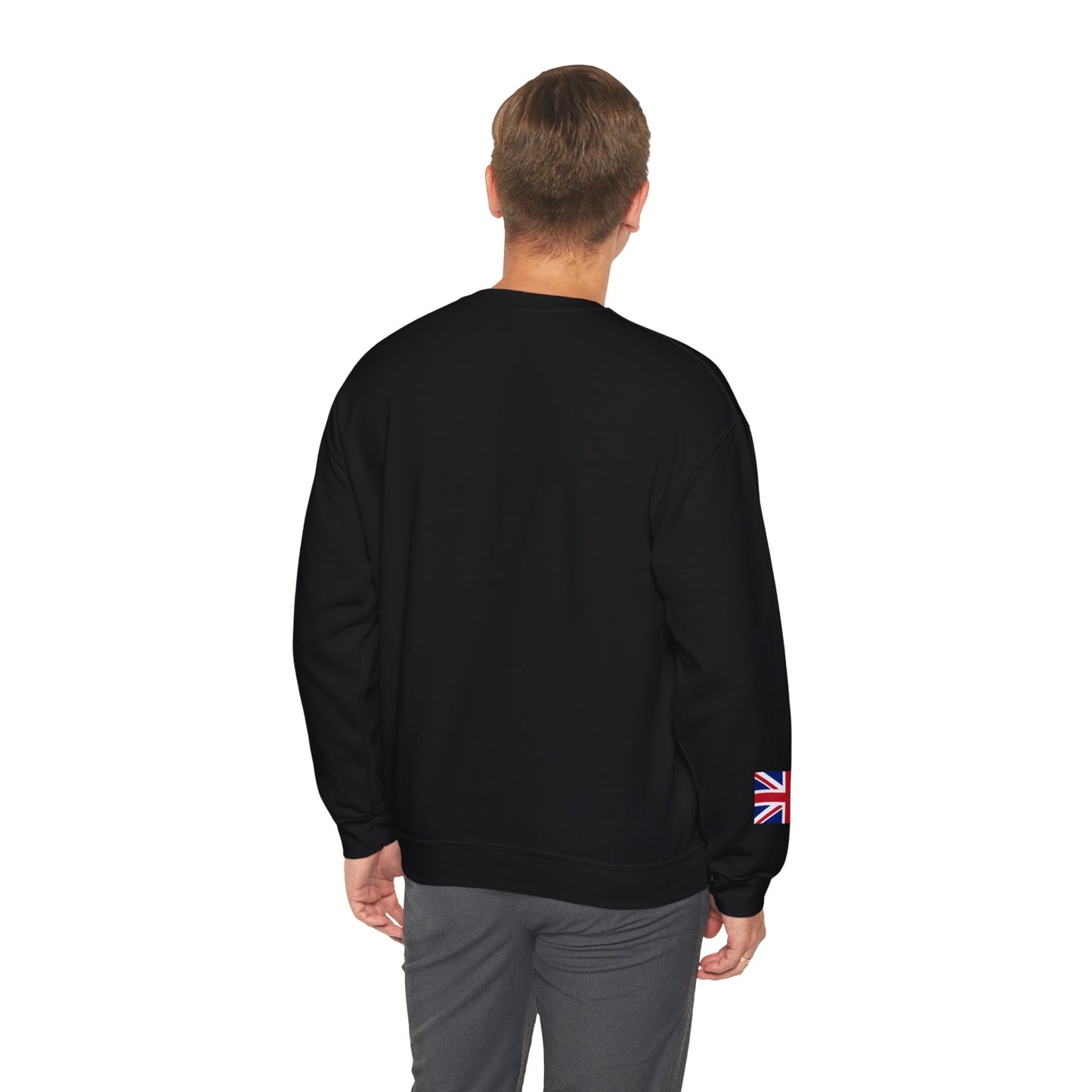 Formula 1 George Russell Sweatshirt UK Flag Union Jack Flag on Sleeve