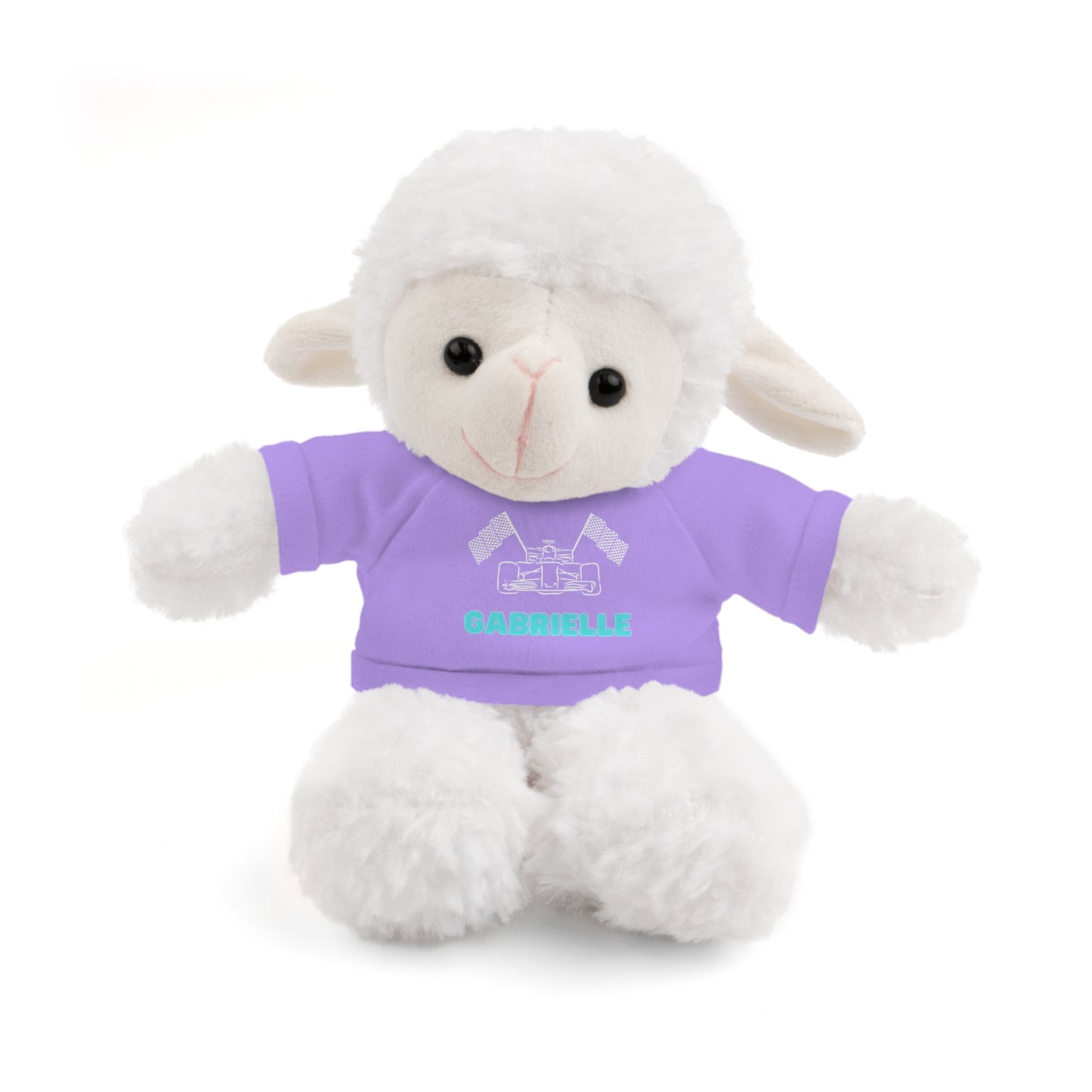 Personalized Race Car Stuffed Animals with T-Shirt