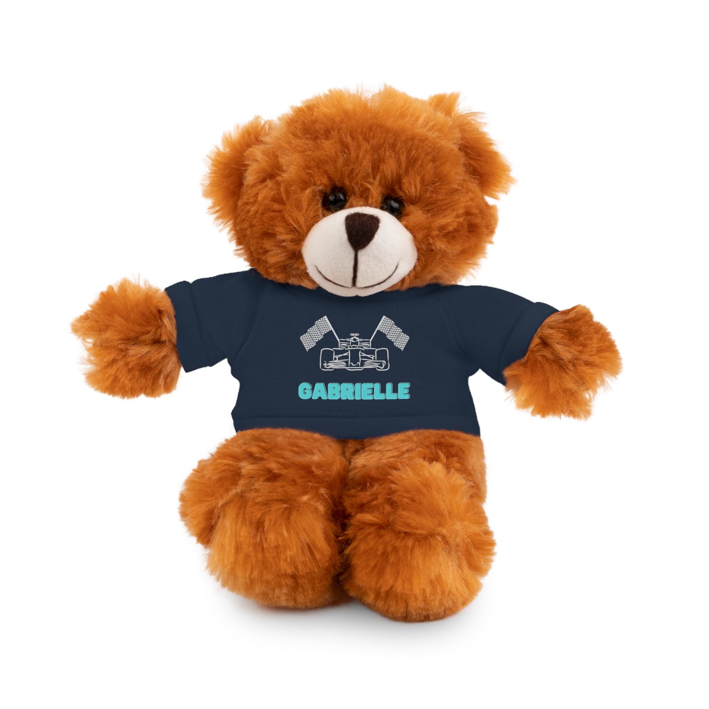 Personalized Race Car Stuffed Animals with T-Shirt