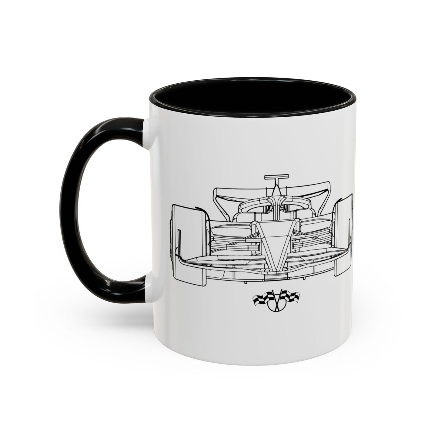 Formula 1 Race Car Accent Mug (11oz)