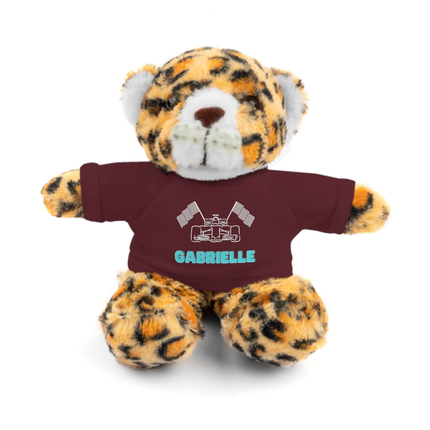Personalized Race Car Stuffed Animals with T-Shirt