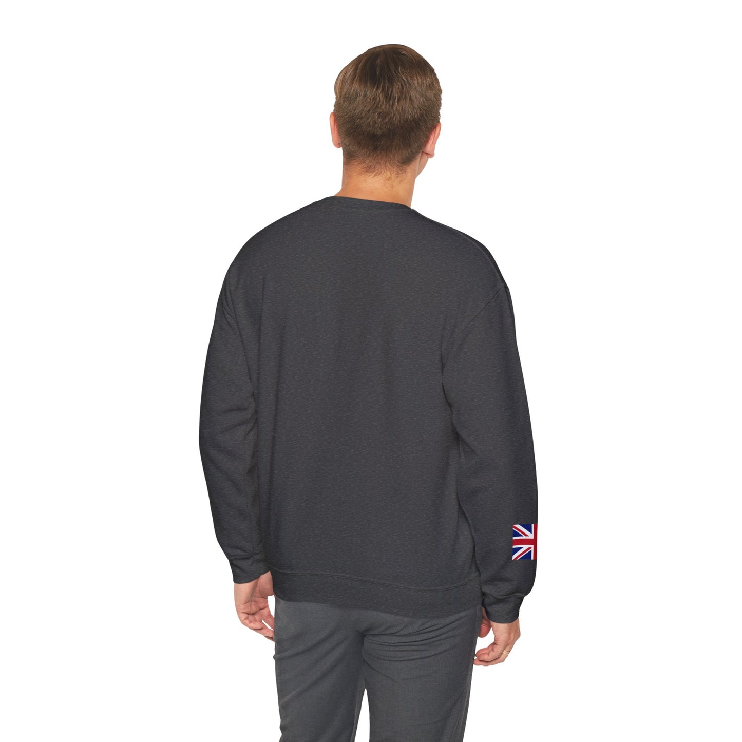 Formula 1 George Russell Sweatshirt UK Flag Union Jack Flag on Sleeve