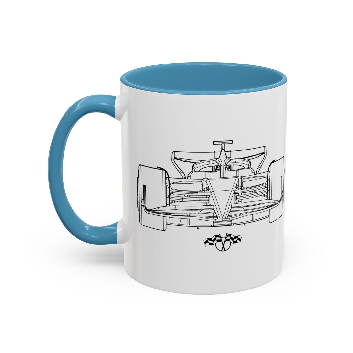 Formula 1 Race Car Accent Mug (11oz)