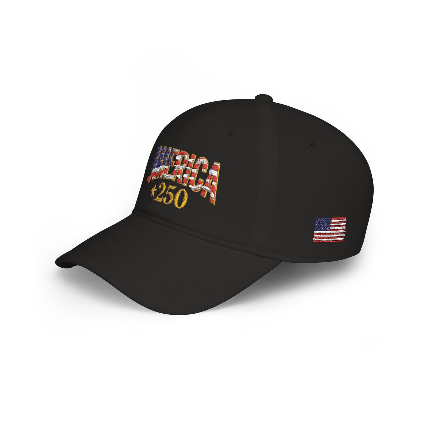 America 250th Commemorative Patriotic Flag Embroidered Baseball Cap