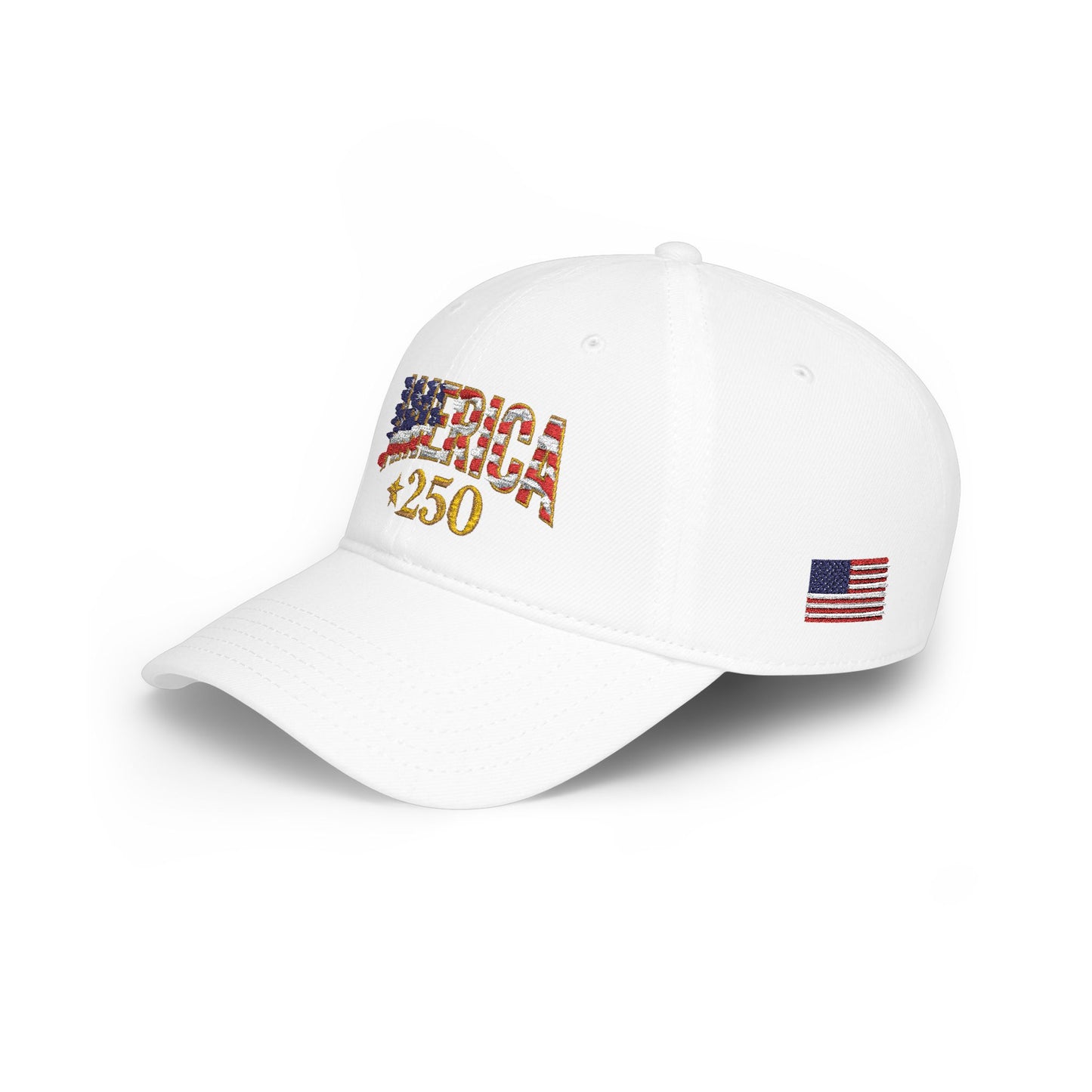 America 250th Commemorative Patriotic Flag Embroidered Baseball Cap