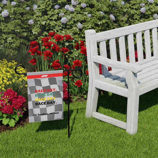 Formula 1 Race Day Garden Banner — Waterproof Double-Sided Outdoor Flag