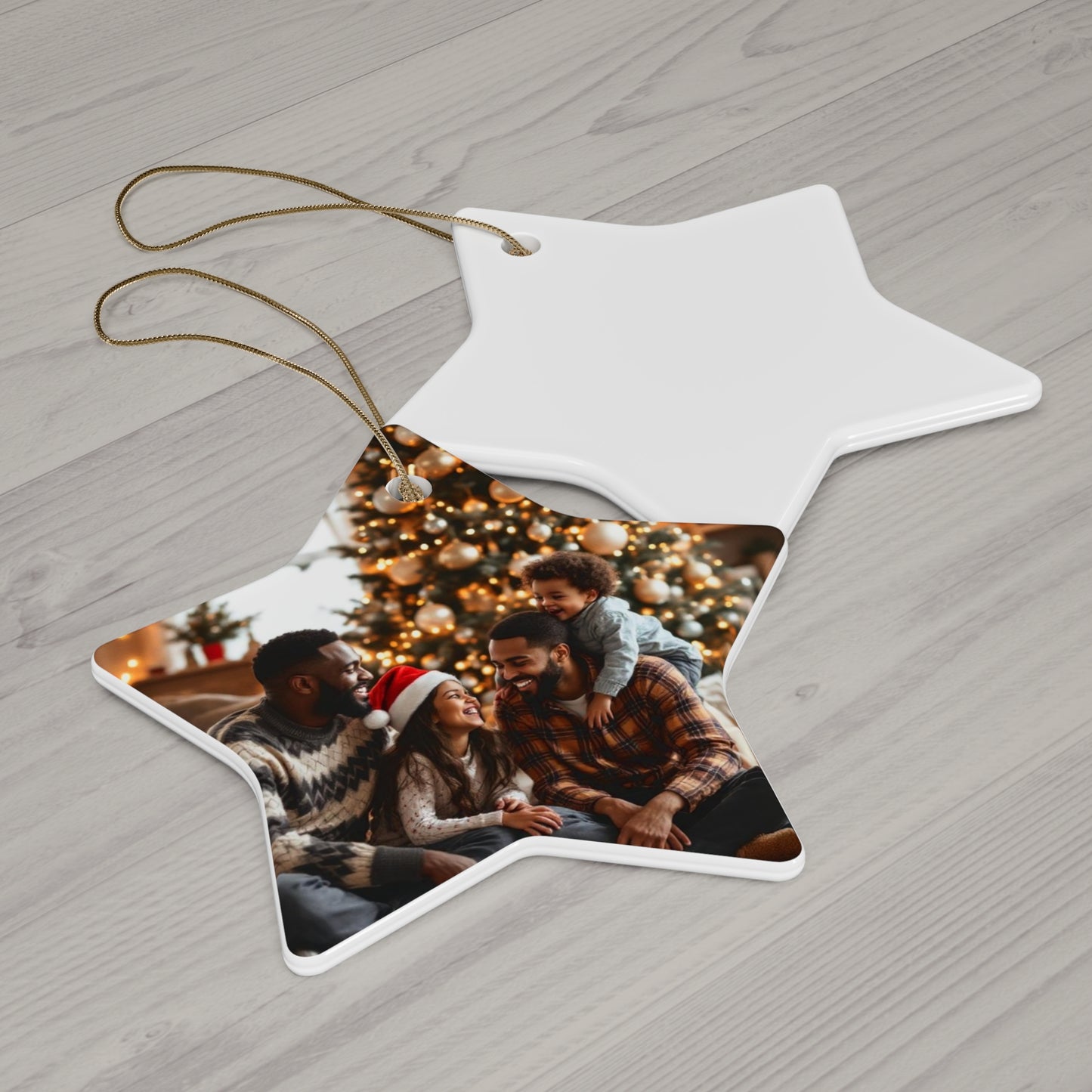 Our Two Dads Christmas Ornament