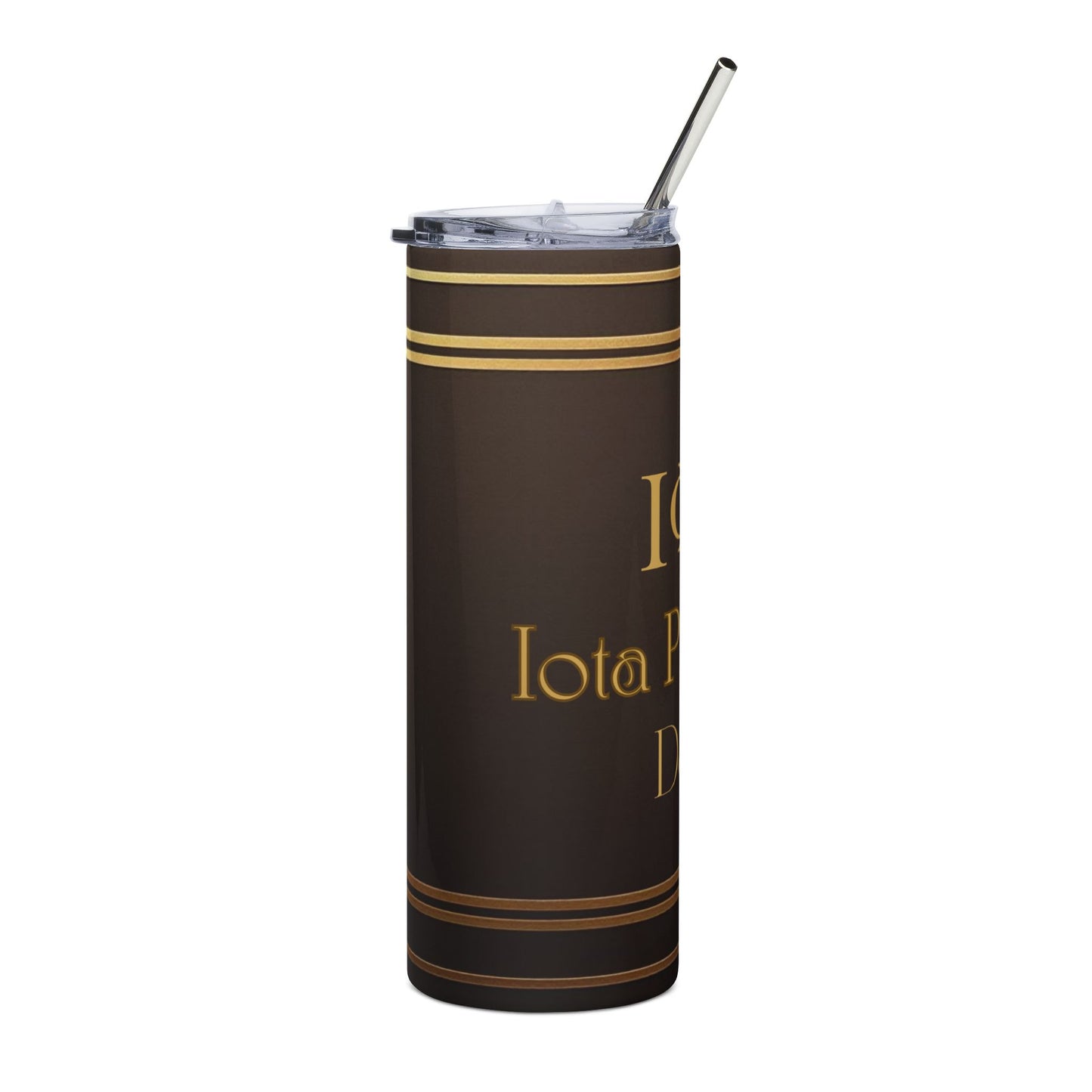 Iota Phi Theta Fraternity  Personalized Brown & Gold | Black Greek Letter organizations | Sororities and Fraternities  |Morgan State U. | 20oz Stainless Steel Tumbler