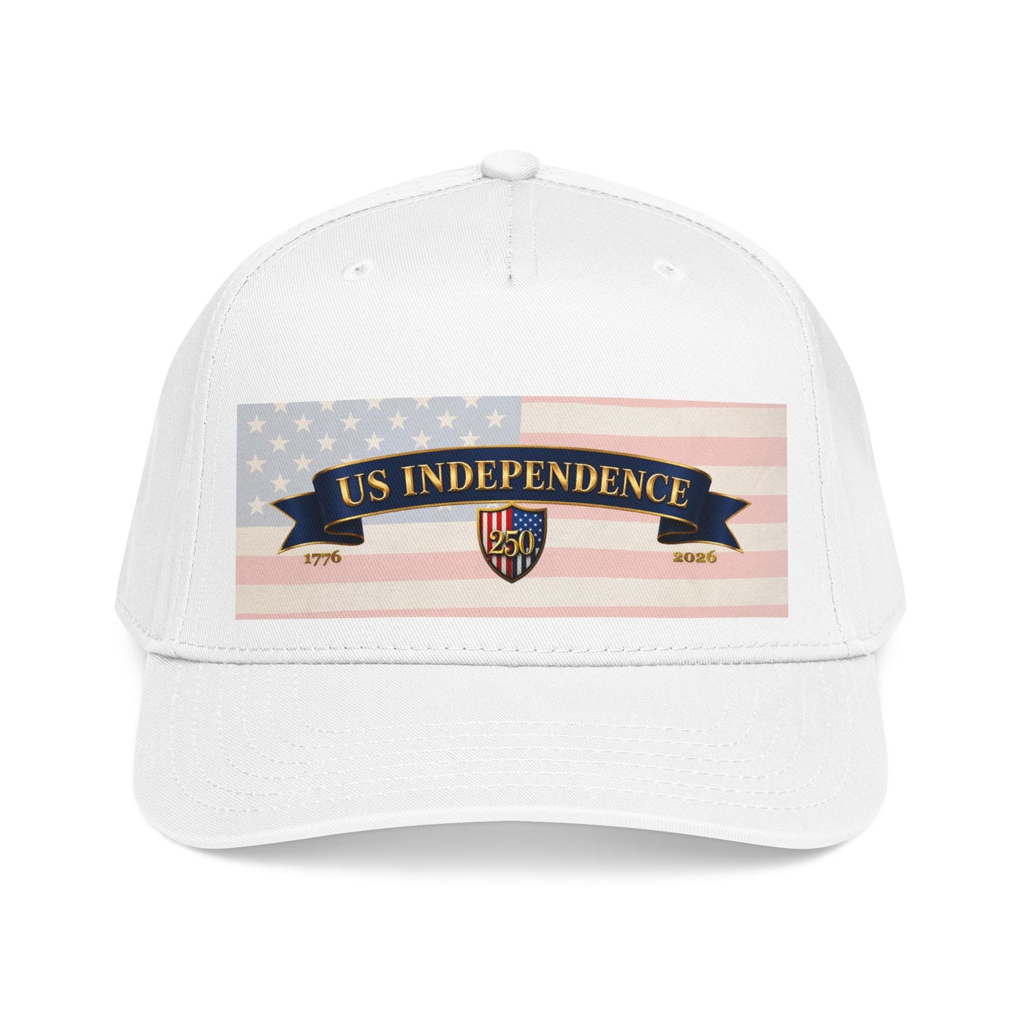 US Independence 250 Baseball Cap | Limited Edition 1776–2026 Hat  (White)