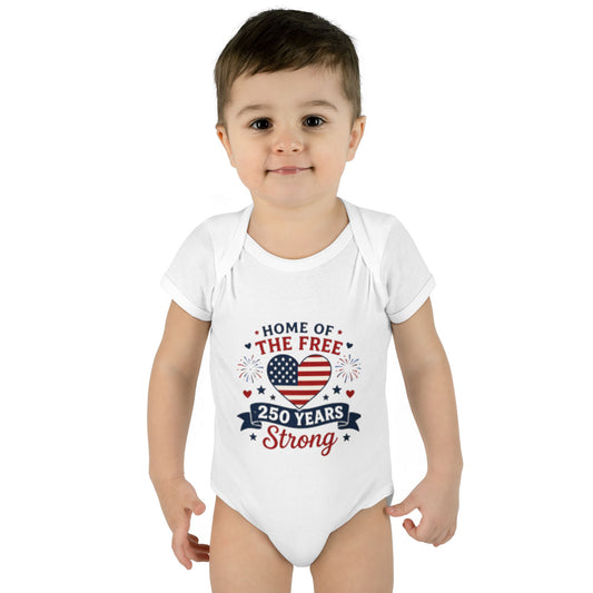 🇺🇸 Patriotic USA 1776–2026 Infant Bodysuit — Baby Onesie