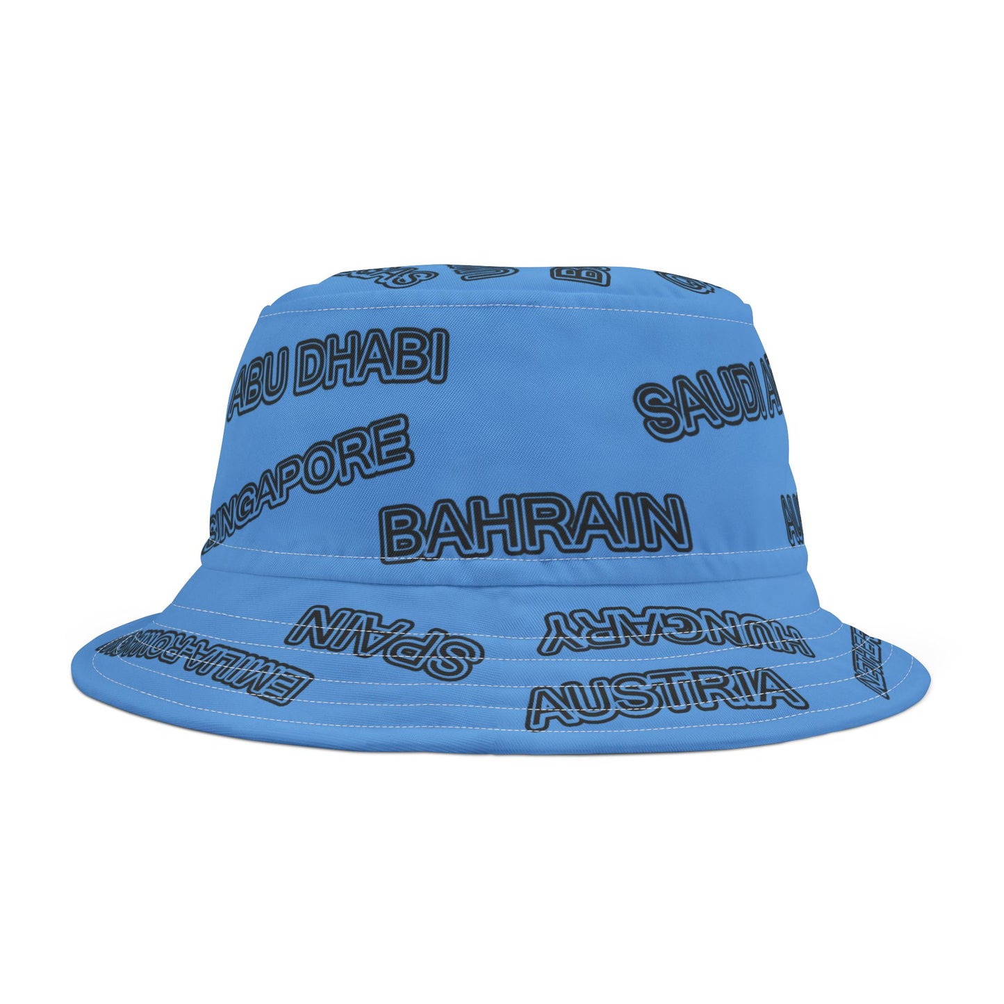 Formula 1 Racetrack Bucket Hat – Blue Adult Unisex Bucket Hat