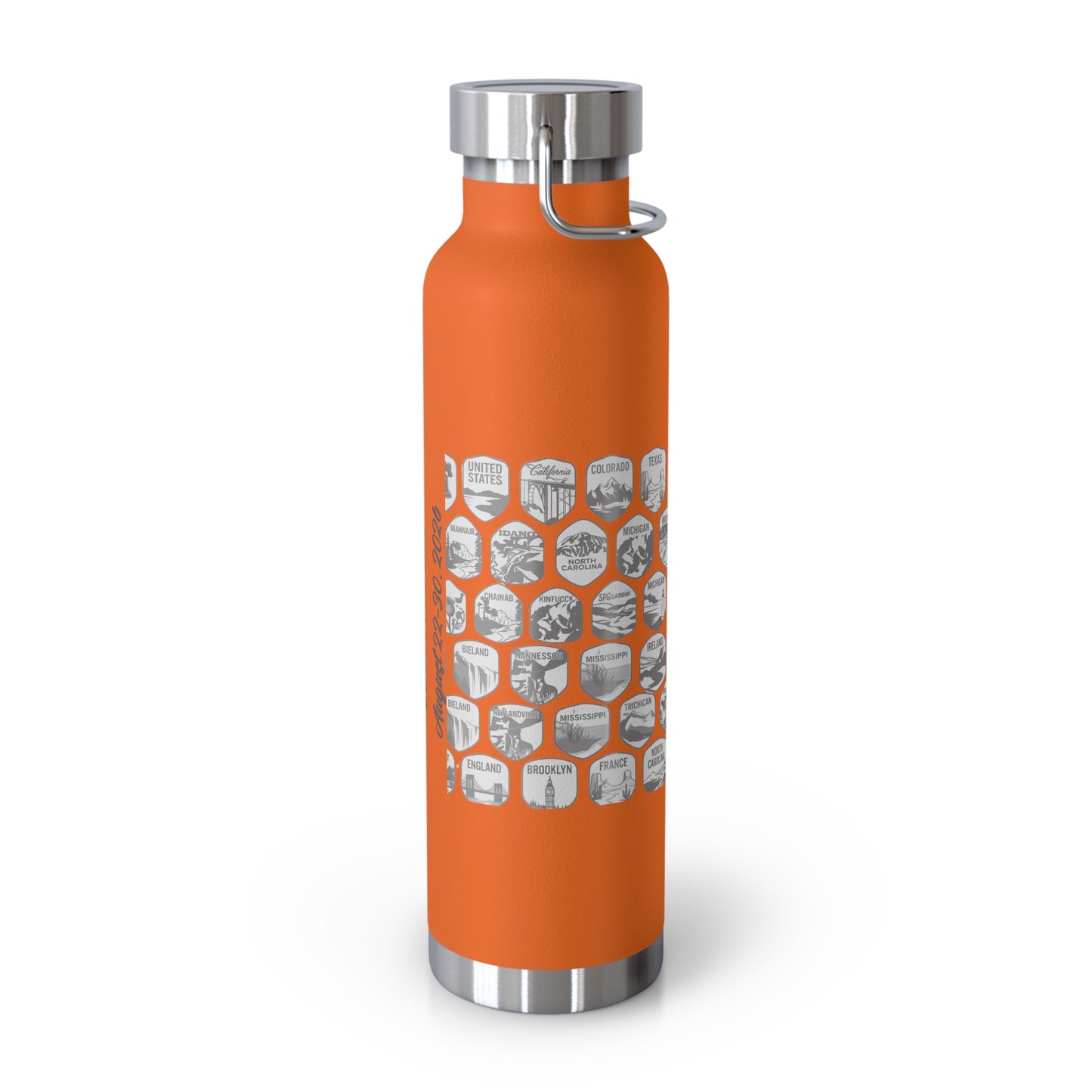 Morrison Frye Family Reunion 2026 Tumbler – “The Wait Is Over” | Custom Family Locations Edition Copper Vacuum Insulated Bottle, 22oz