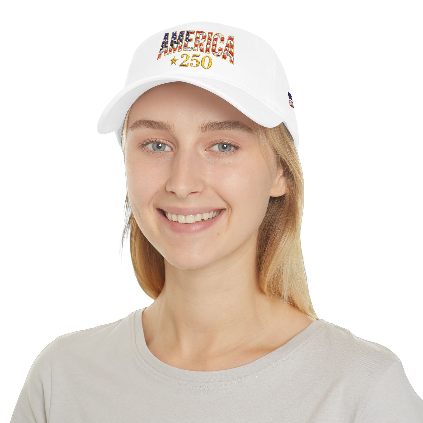 America 250th Commemorative Patriotic Flag Embroidered Baseball Cap