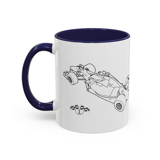 Formula 1 Race Car Coffee Mug, 11oz