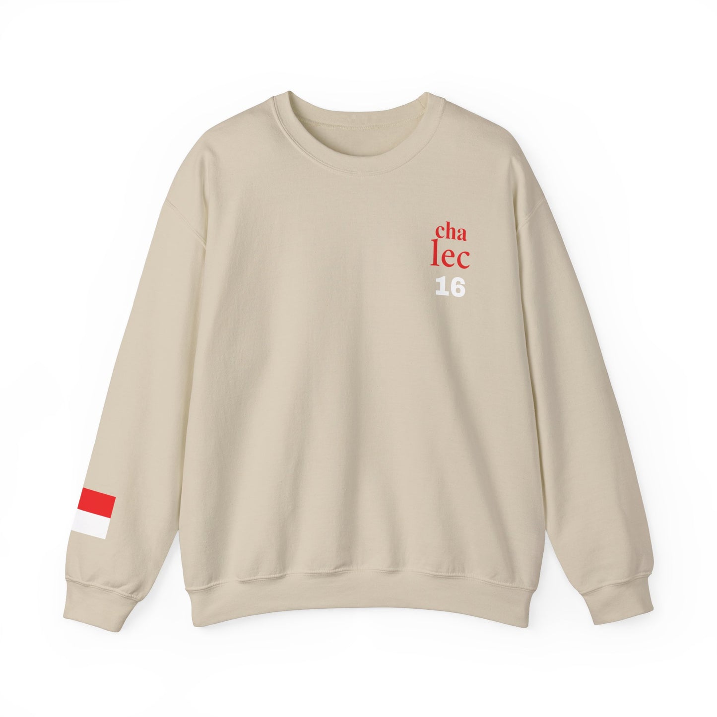 Formula 1 Charles Leclerc Sweatshirt with Monaco Flag on Sleeve