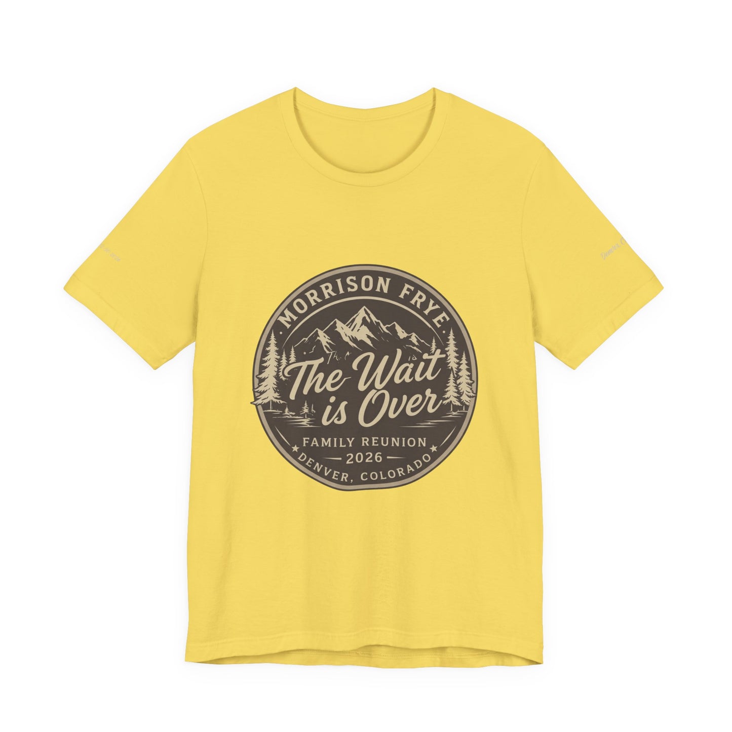 Morrison Frye Family Reunion 2026 Tee – Large Center Logo