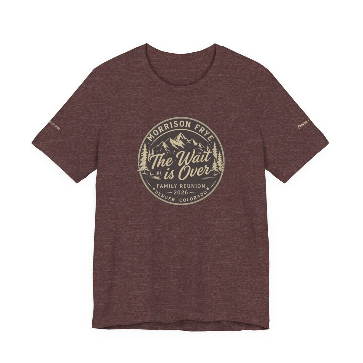 Morrison Frye Family Reunion 2026 Tee – Small Center Logo