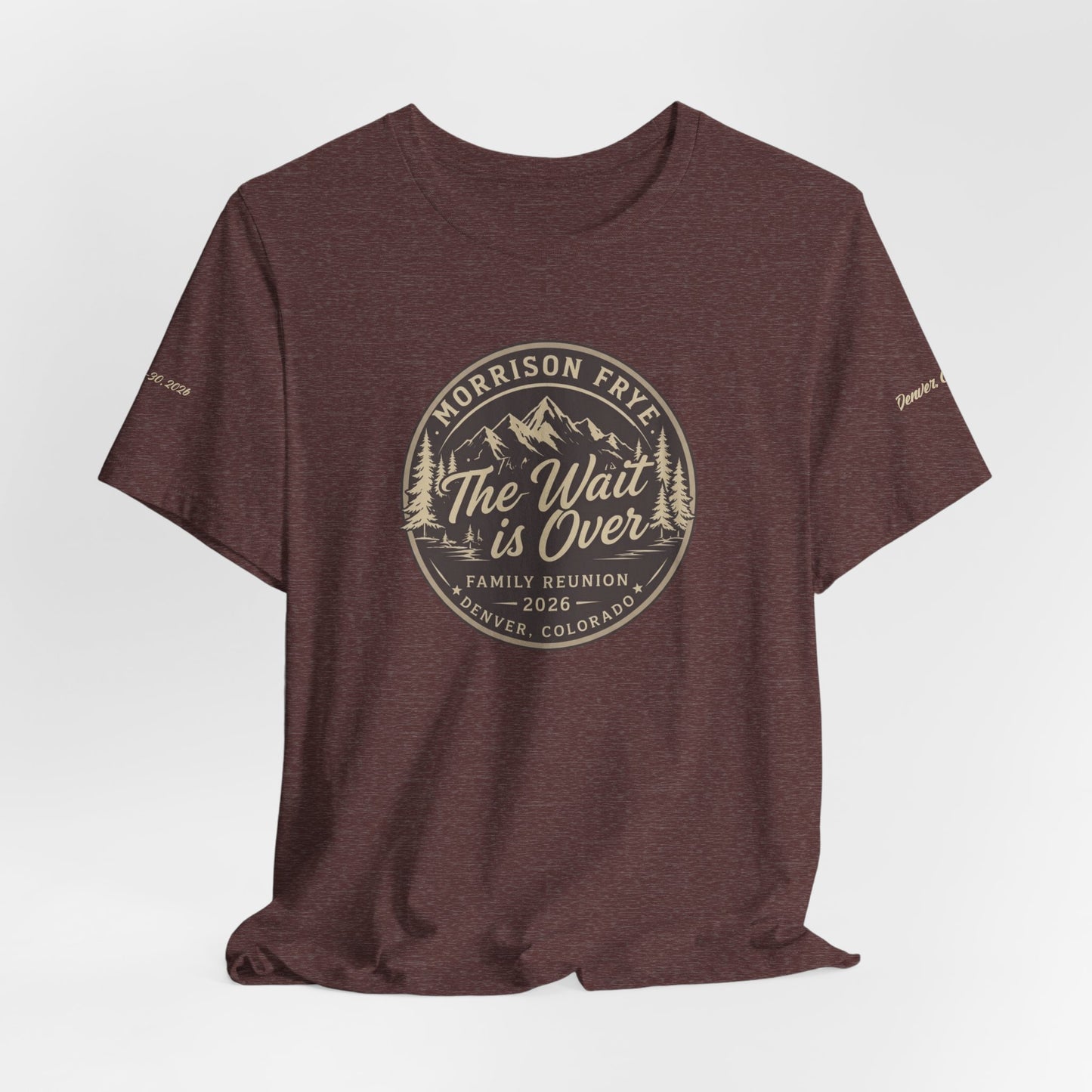 Morrison Frye Family Reunion 2026 Tee – Small Center Logo